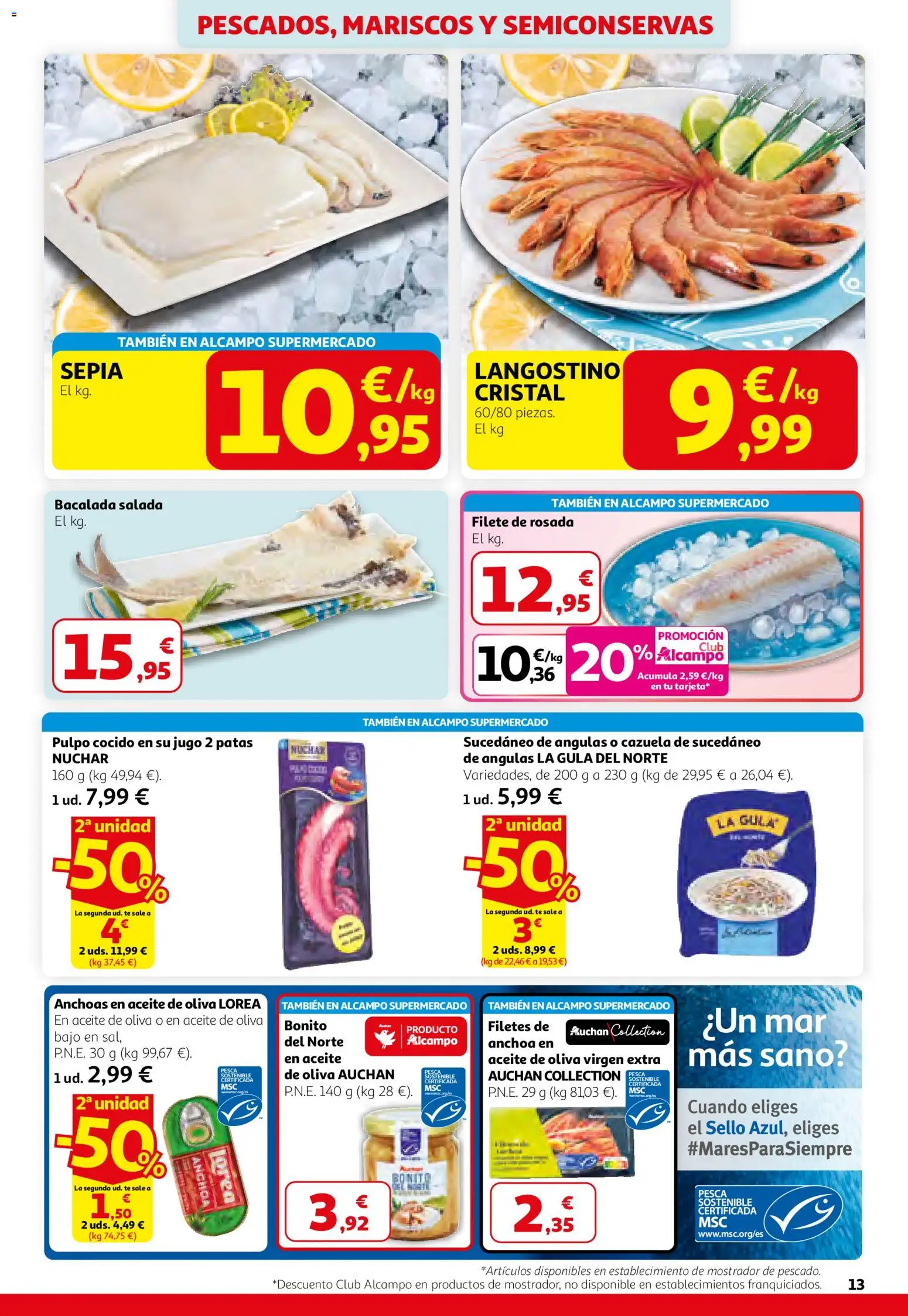 Alcampo - HP Unificado │ válido desde el 26.02.2026 | Página: 13 | Productos: Aceite, Té, Aceite de oliva, Filete