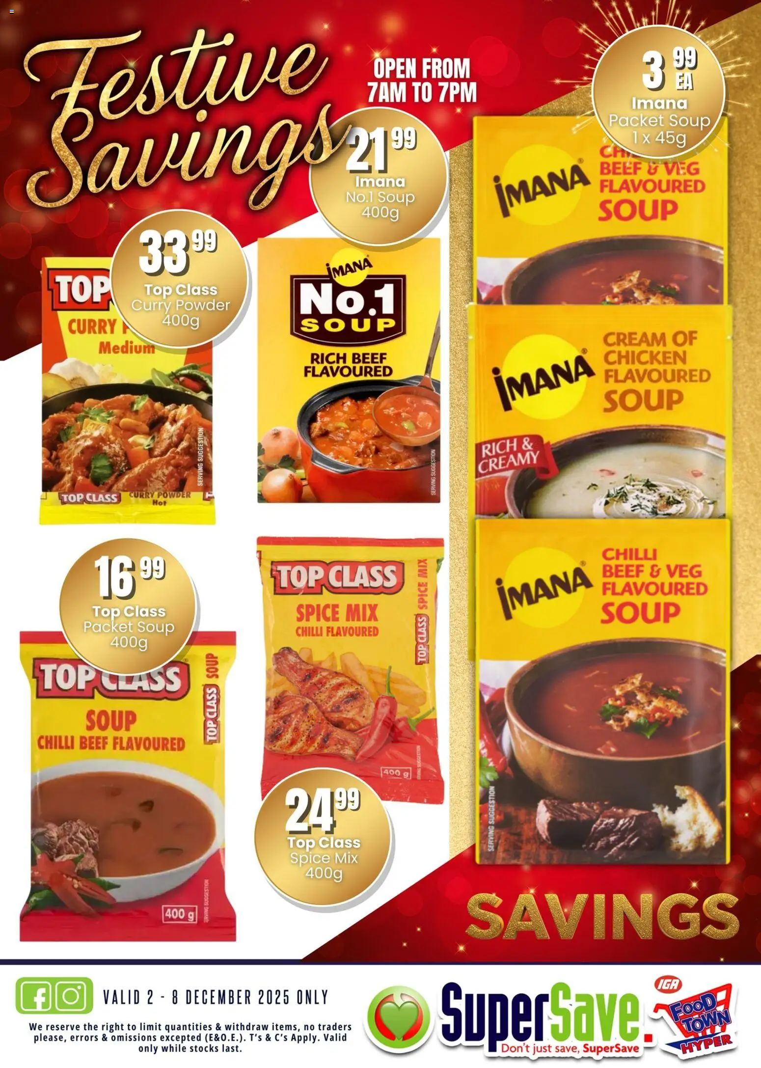 New Super Save catalogue – valid from 02.12.2025 | Page: 33 | Products: Chicken, Beef, Soup, Chilli