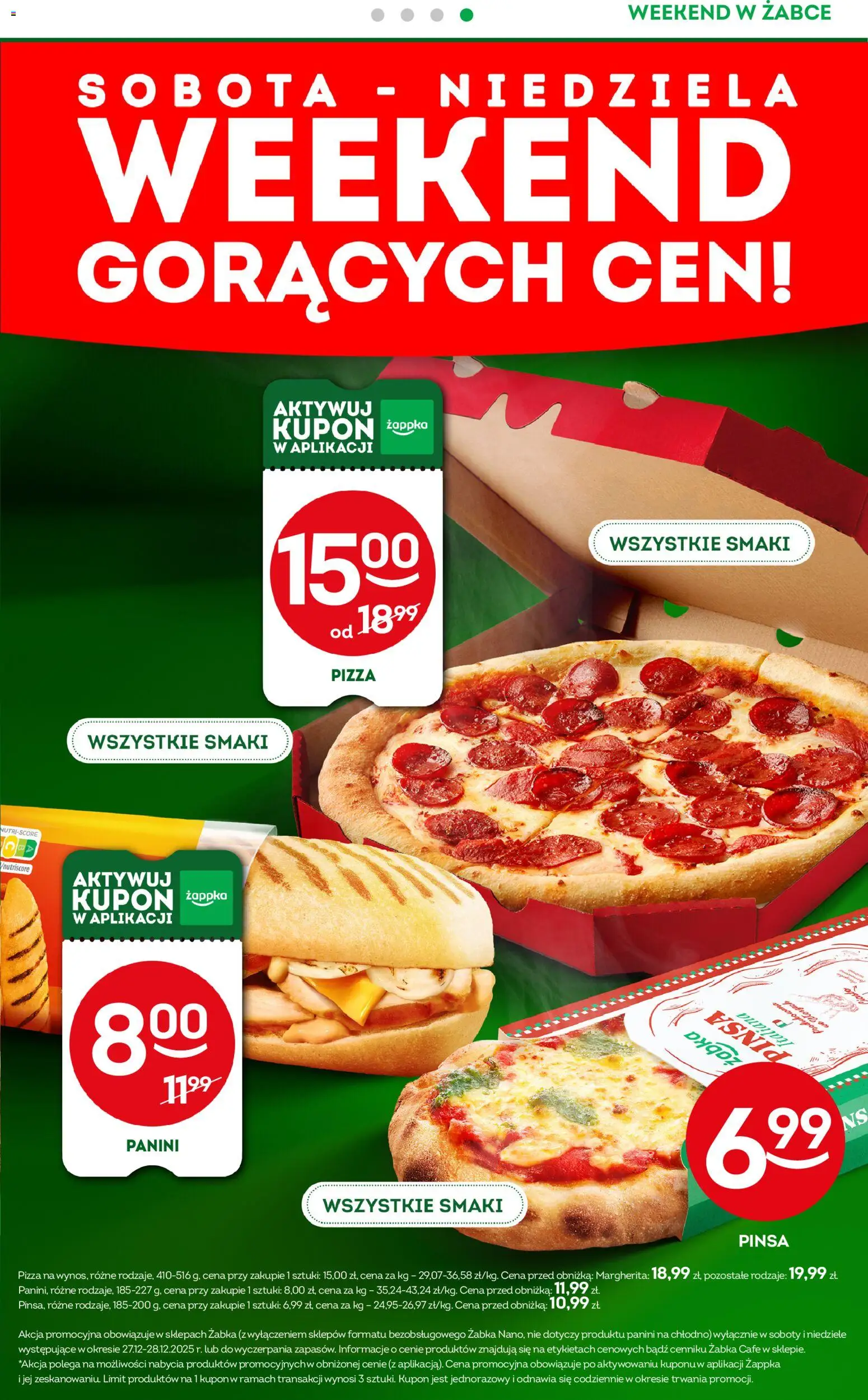 Żabka Gazetka - Weekendowe promocje od 26.12.2025 | Strona: 5 | Produkty: Panini, Pizza, Pinsa