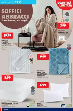 Anteprima del volantino CUSCINO, dimensioni: 50 x 80 cm valido a partire dal 20.10.2025 | Pagina: 30 | Prodotti: Pile, Plaid, Cuscino