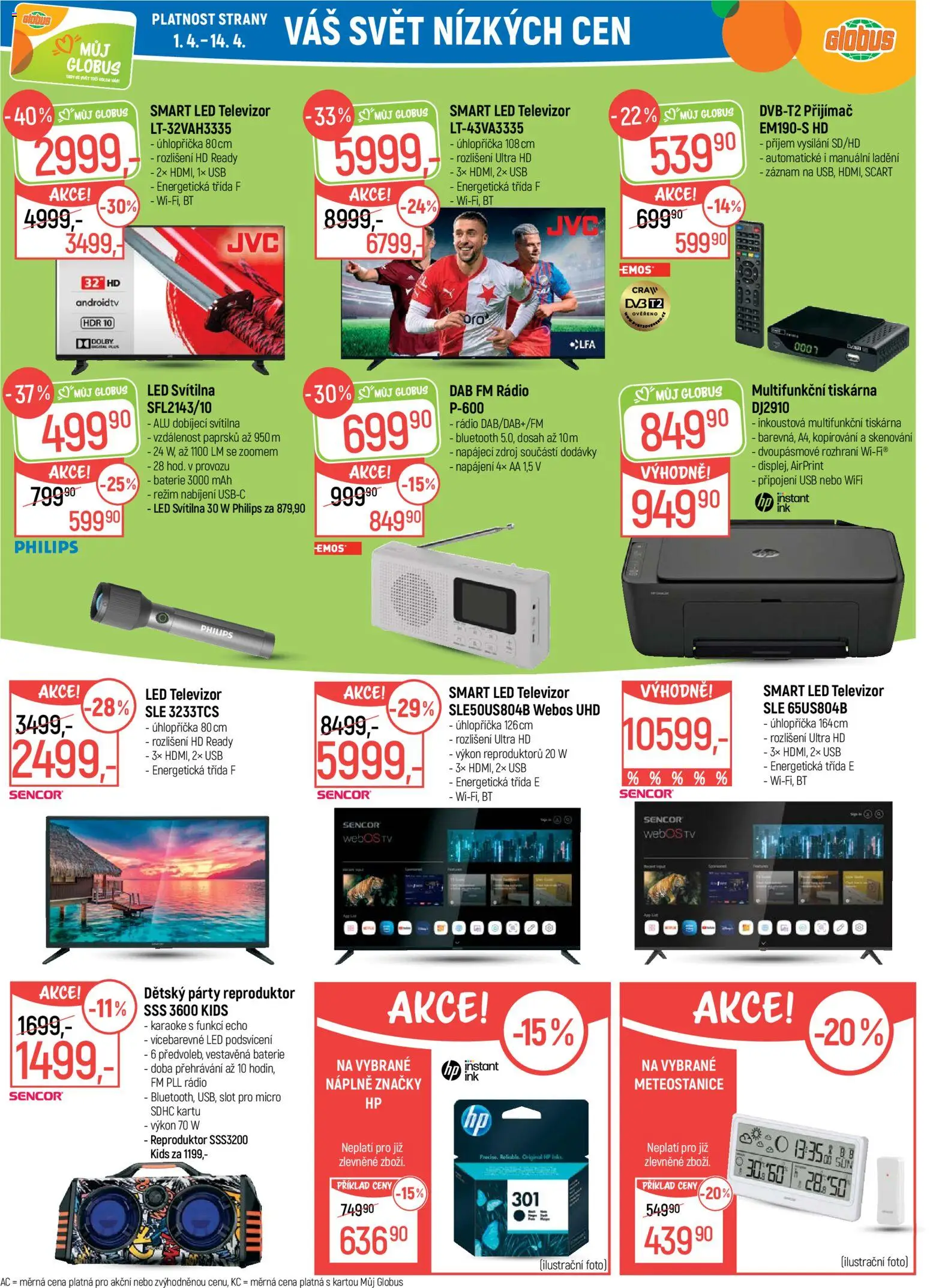 Globus leták - Karlovy Vary od 01.04.2026 | Strana: 31 | Produkty: LED svítilna, Rádio, USB, Baterie