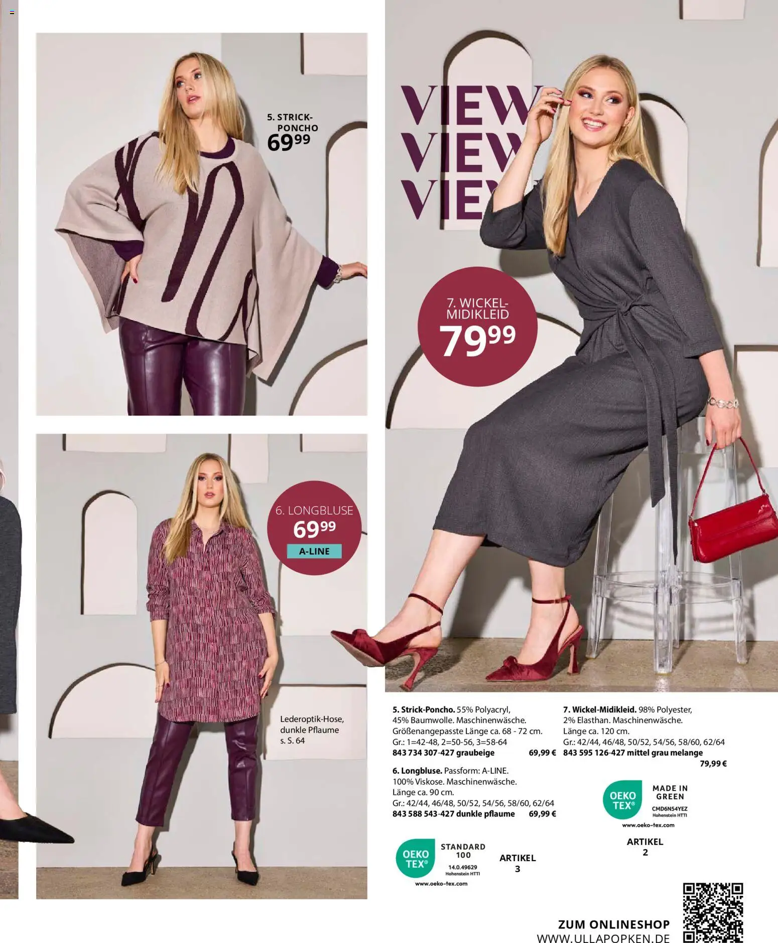 Ulla Popken Prospekt 	 – gültig ab 01.11.2025 | Seite: 63 | Produkte: Midikleid, Poncho