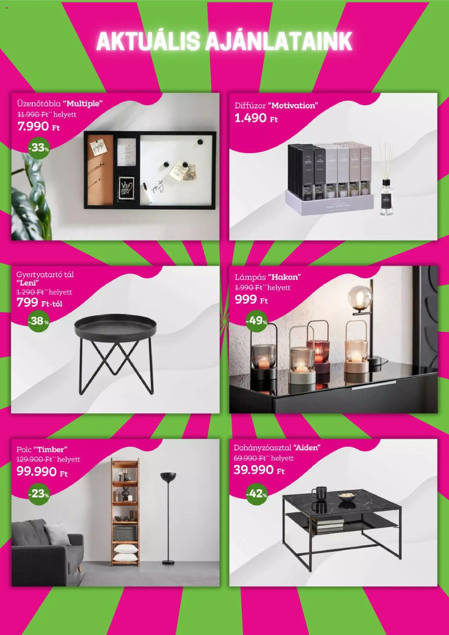 Mömax akciós ujság - amely érvényes a következő dátumtól: 17.11.2025 | Oldal: 5 | Termékek: Lámpás, Diffúzor, Dohányzóasztal, Gyertyatartó