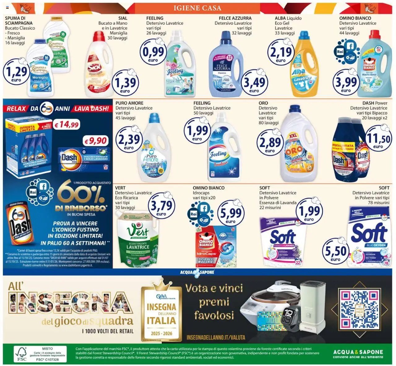 Volantino Acqua e Sapone del 24.09.2025 | Pagina: 20 | Prodotti: Lavatrice, Data, Lavanda, Stampa