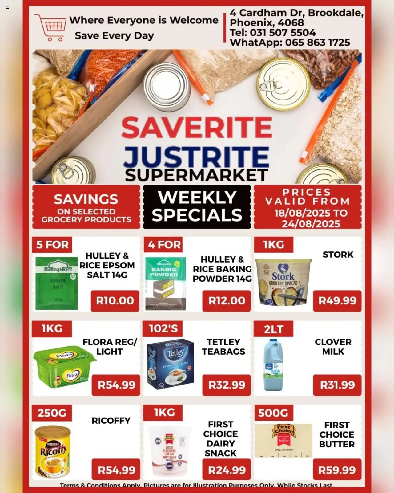 Saverite Specials │ valid from 18.08.2025 | Page: 4 | Products: Butter, Light, Powder, Baking powder