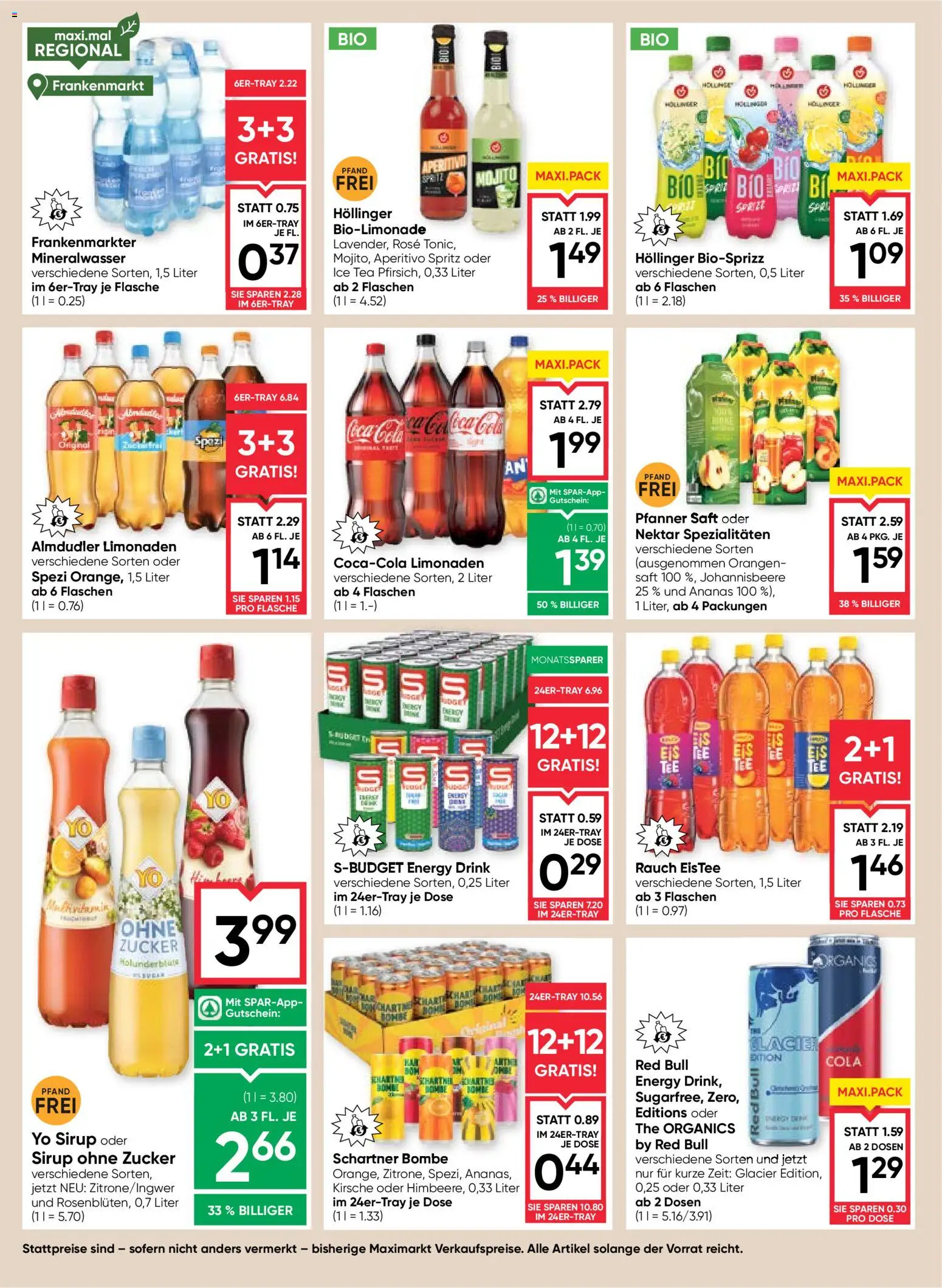 Maximarkt  Flugblatt gültig ab 22.01.2026 | Seite: 14 | Produkte: Zucker, Saft, Orangen, Ananas