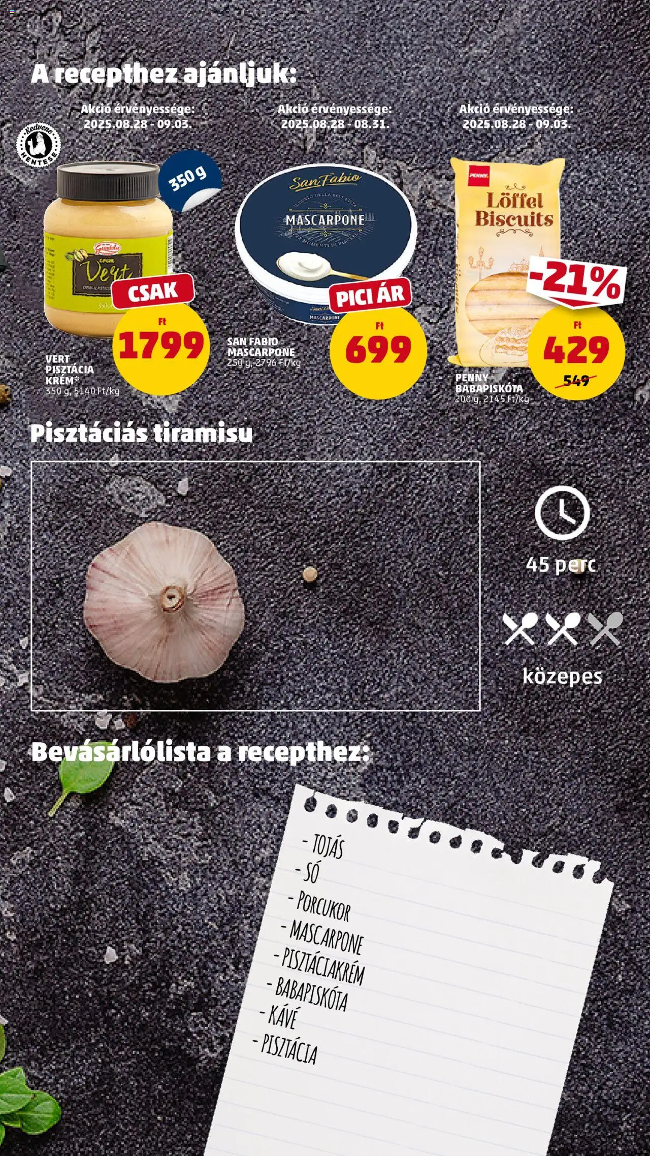 PENNY akciós ujság - amely érvényes a következő dátumtól: 28.08.2025 | Oldal: 11 | Termékek: Porcukor, Babapiskóta, Burrata, Só