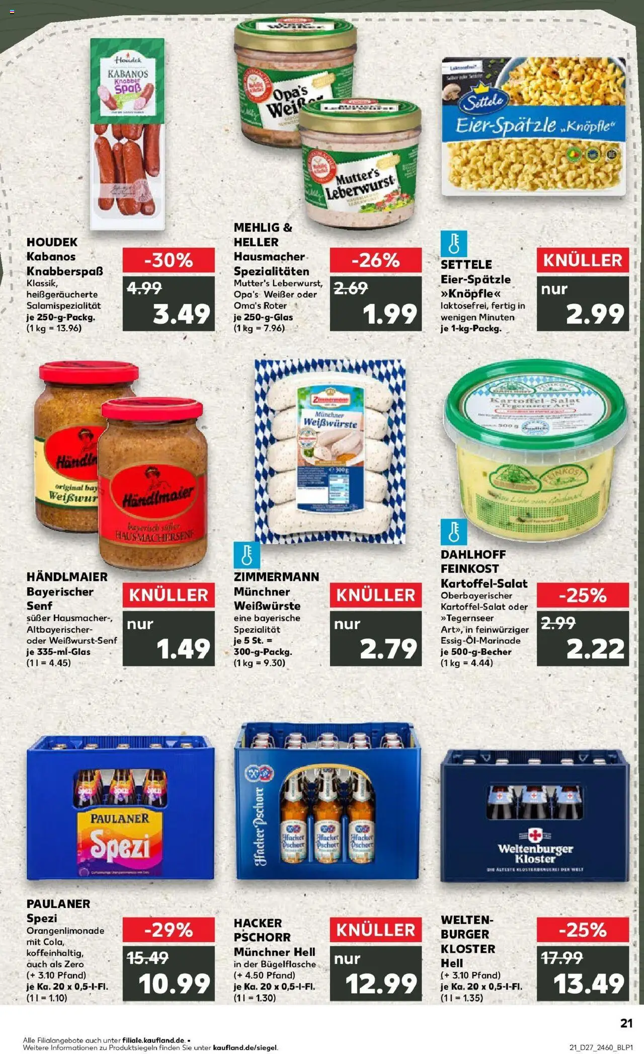 Kaufland prospekt Nördlingen	 - gültig ab dem 06.07.2025 | Seite: 36 | Produkte: Paulaner spezi, Burger, Pasta, Paulaner