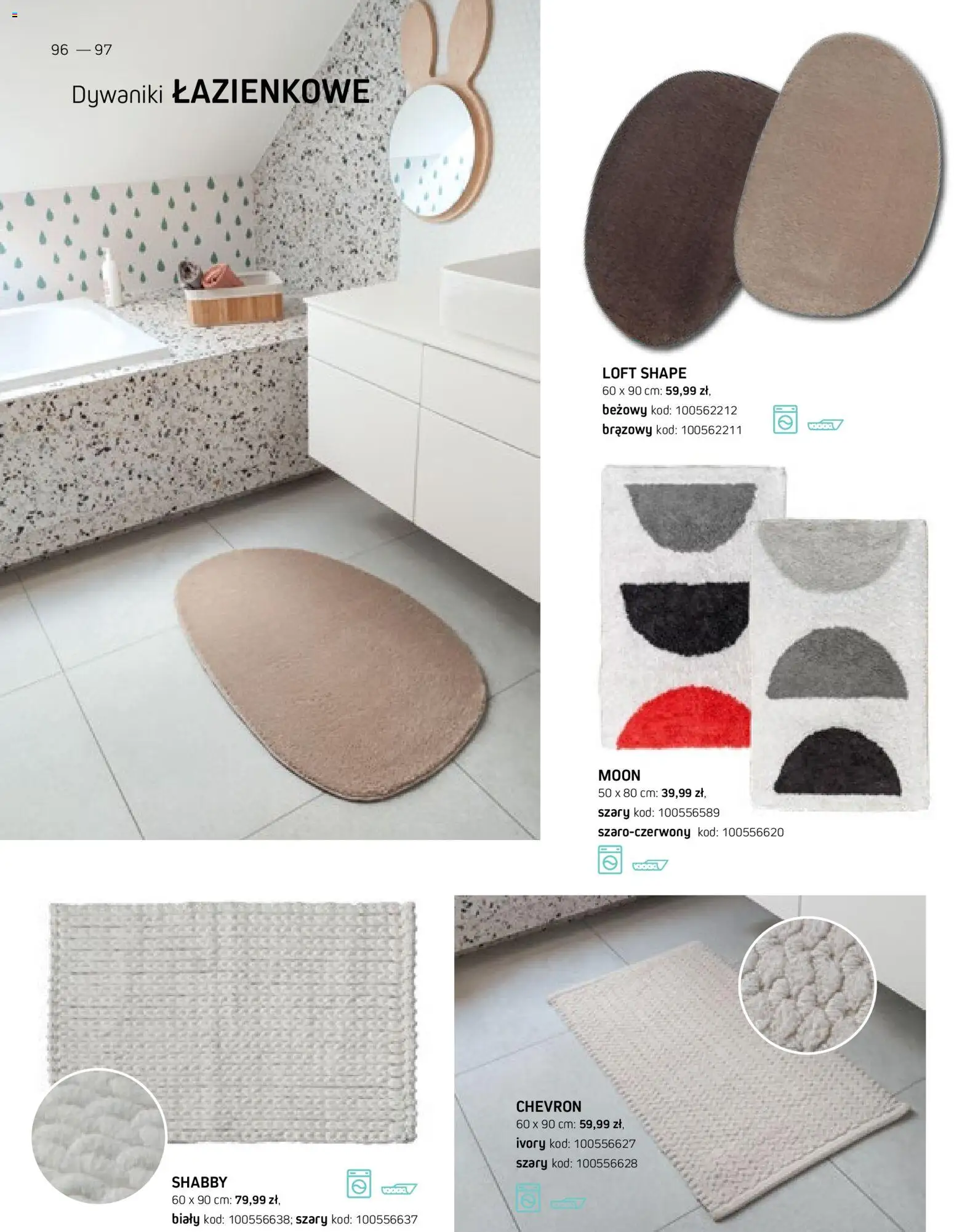 Komfort gazetka - Katalog dywanów od 17.03.2026 | Strona: 96 | Produkty: Dywaniki