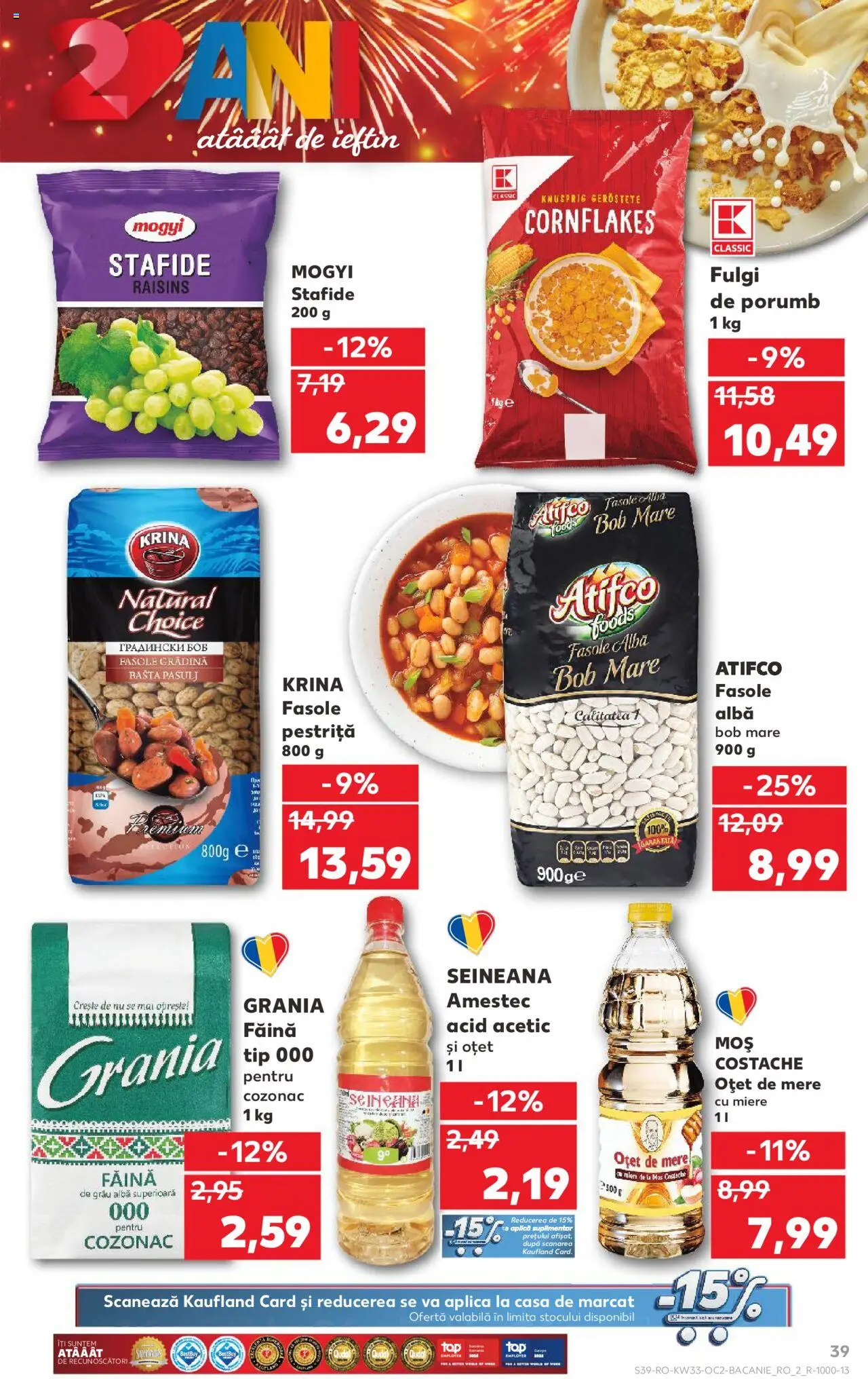 Kaufland RO akciós ujság - amely érvényes a következő dátumtól: 13.08.2025 | Oldal: 39