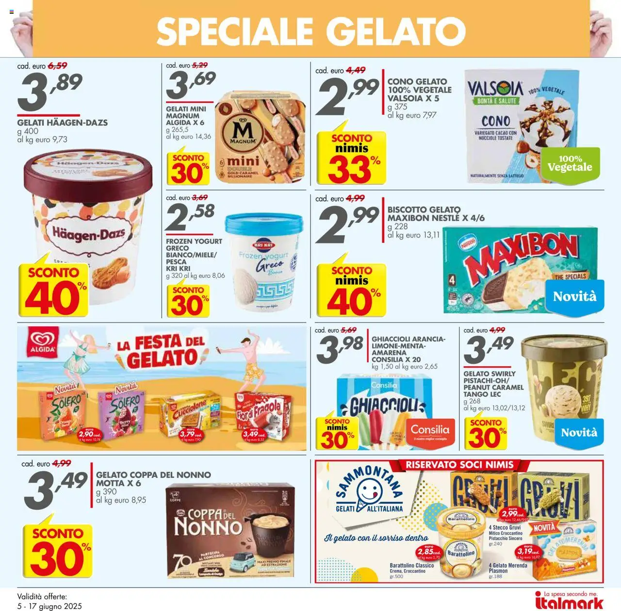 Volantino Italmark del 05.06.2025 | Pagina: 11 | Prodotti: Ghiaccioli, Pesca, Nocciole, The