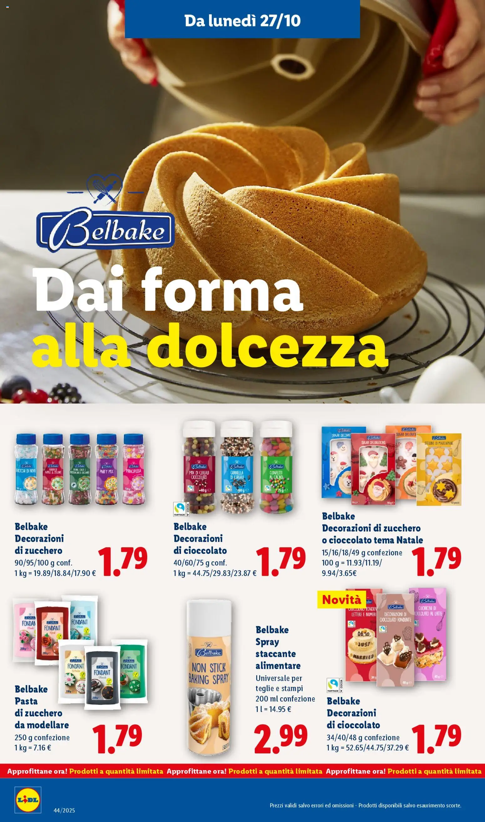 Volantino Lidl del 27.10.2025 | Pagina: 16 | Prodotti: Cereali, Latte, Pasta, Cacao