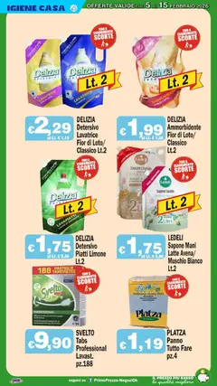 Anteprima del volantino Volantino Primo Prezzo	 valido a partire dal 05.02.2026 | Pagina: 28 | Prodotti: Sapone, Ammorbidente, Latte, Limone