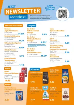 C&C Prospekt ab 09.03.2026 gültig | Seite: 3 | Produkte: Kaffee, Gemüse, Spülmaschinentabs, Chips