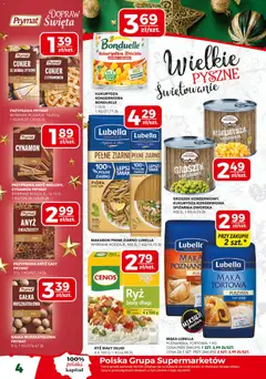Pogląd oferty "Top Market Gazetka" - ważna od 04.12.2025 | Strona: 4 | Produkty: Gałka muszkatołowa, Penne, Ryż, Makaron