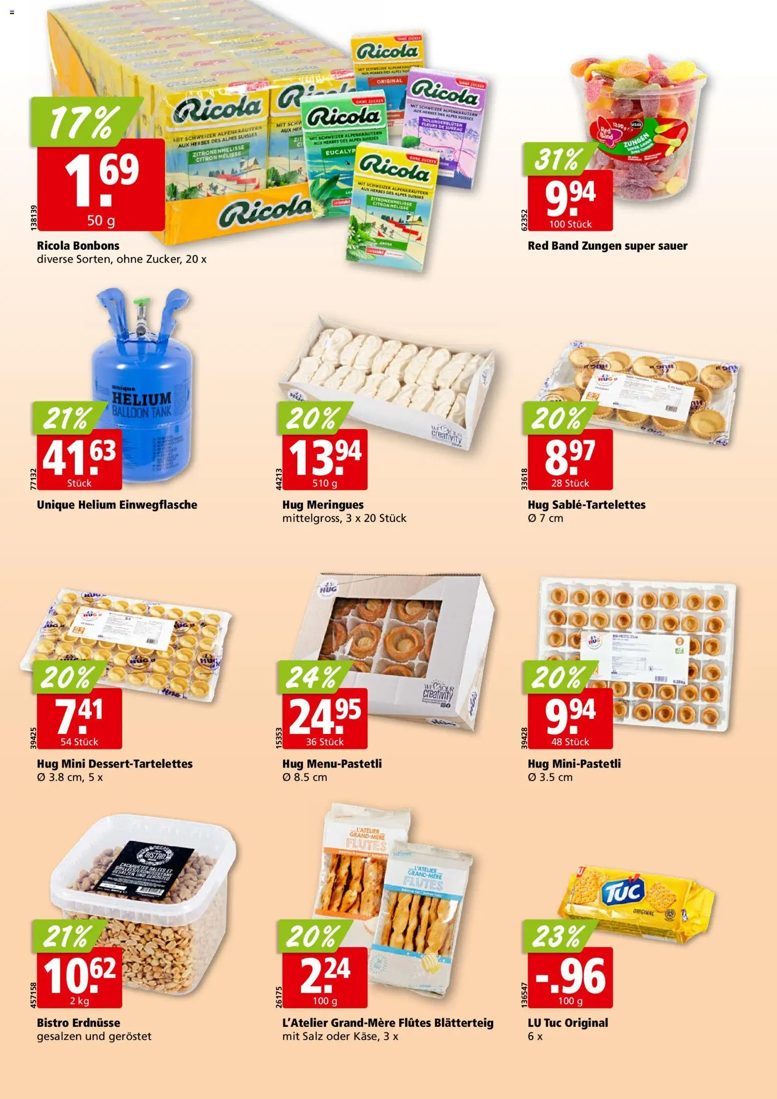 Aligro aktionen Chavannes, Matran, Genf, Sitten – gültig ab 23.03.2026 | Seite: 20 | Produkte: Erdnüsse, Salz, Zucker