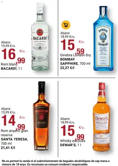 Vista previa Bonpreu folleto válido desde el 16.12.2025 | Página: 78 | Productos: Ron, Ginebra, Whisky