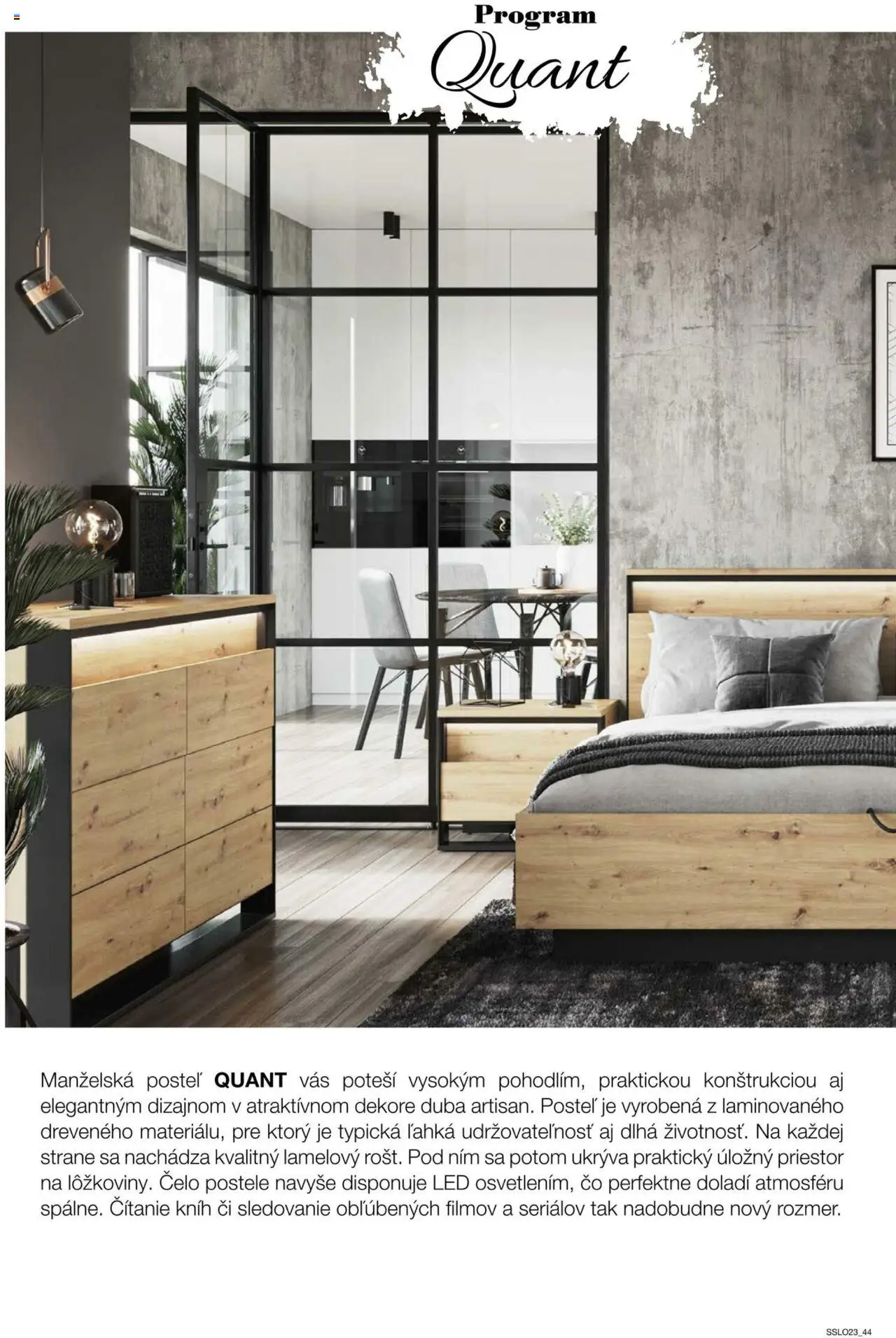 Nové Sconto nábytok akcie – leták je platný od 14.02.2025 | Strana: 44 | Produkty: Nábytok, Posteľ, Skriňa, Manželská posteľ