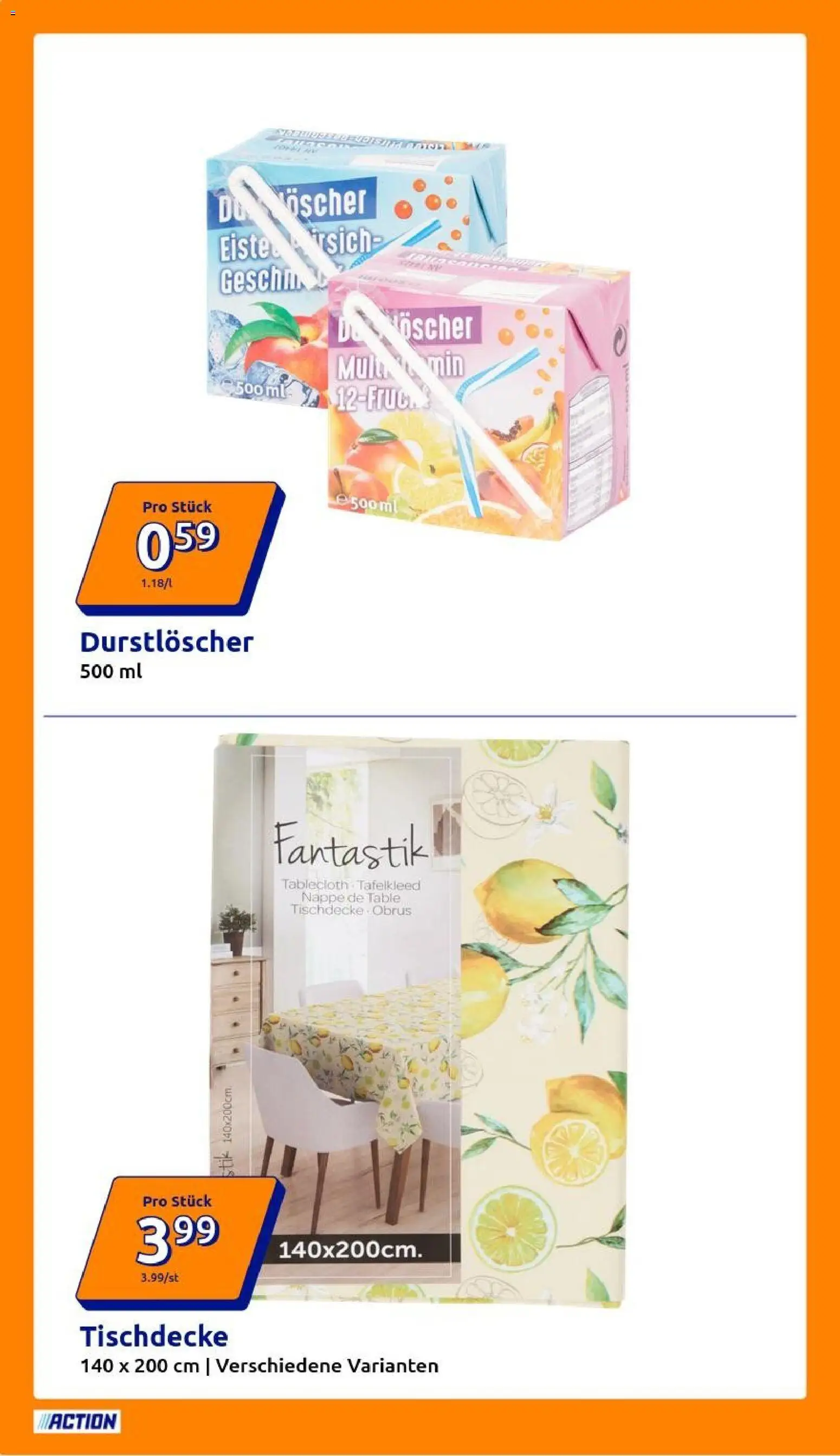 Action Prospekt – gültig ab 08.04.2026 | Seite: 4 | Produkte: Durstloscher