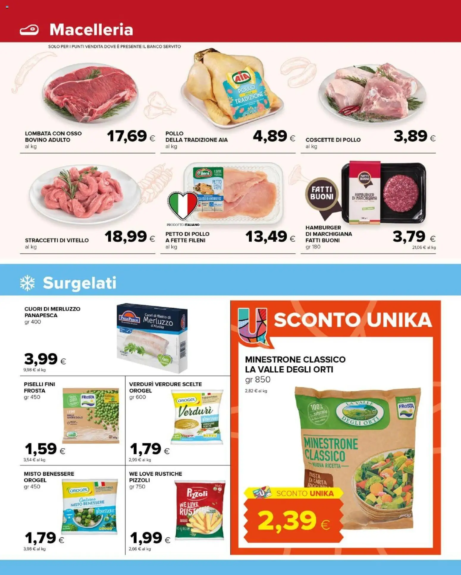 Volantino Tigre del 14.01.2026 | Pagina: 4 | Prodotti: Bovino, Merluzzo, Verdure, Piselli