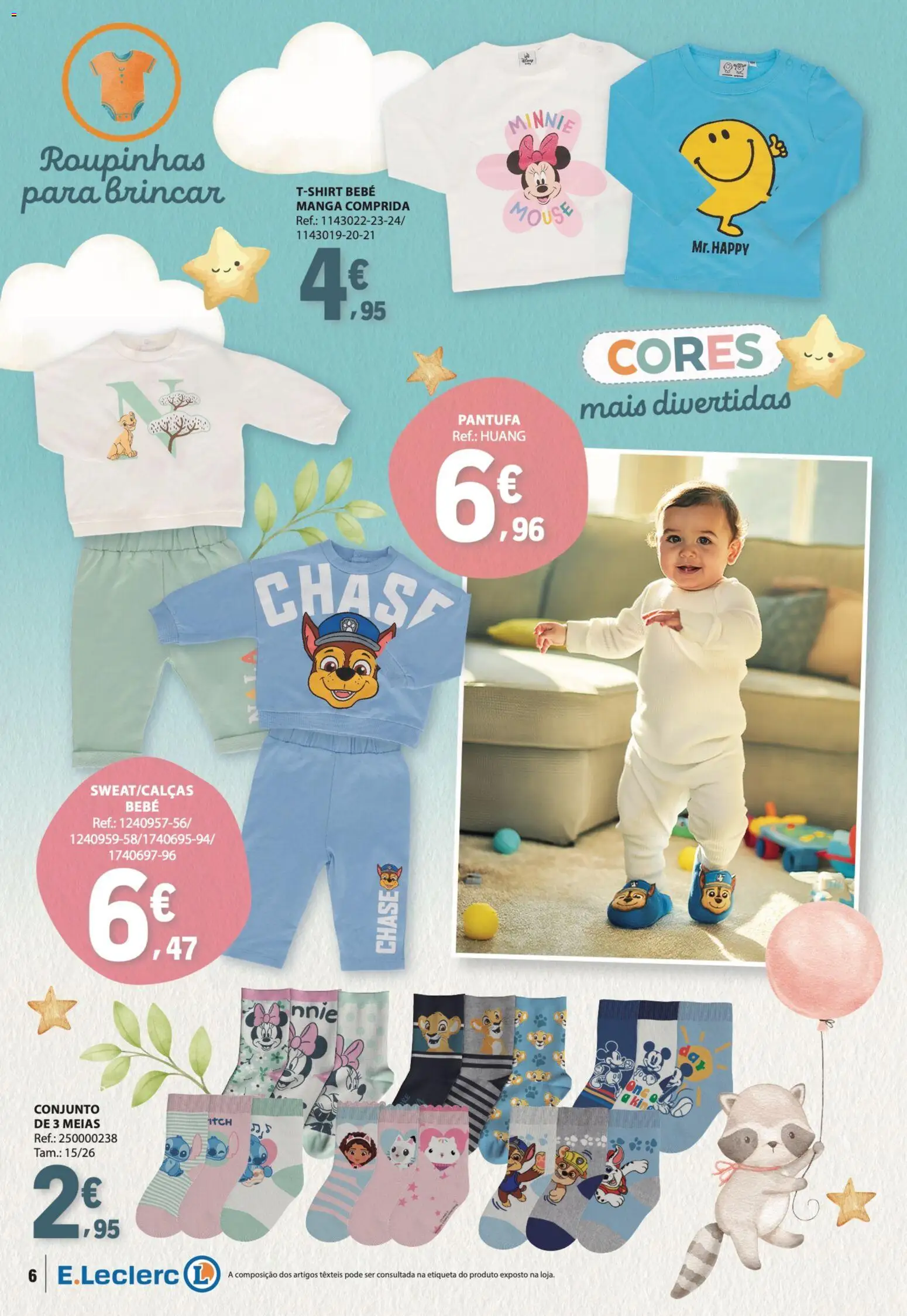 E.Leclerc Especial Bebé │ válido de 13.01.2026 | Página: 6 | Produtos: Mouse, Meias