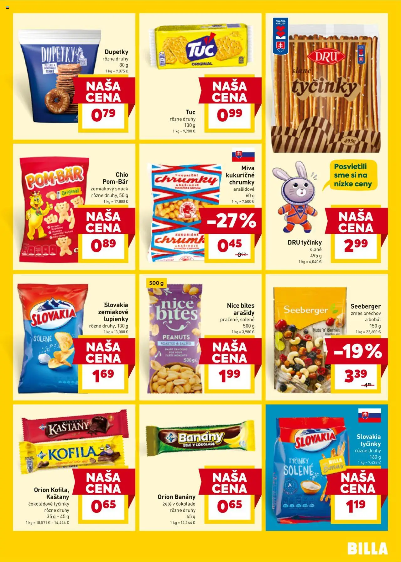 Nové Billa akcie – leták je platný od 01.10.2025 | Strana: 15 | Produkty: Banány, Arašidy