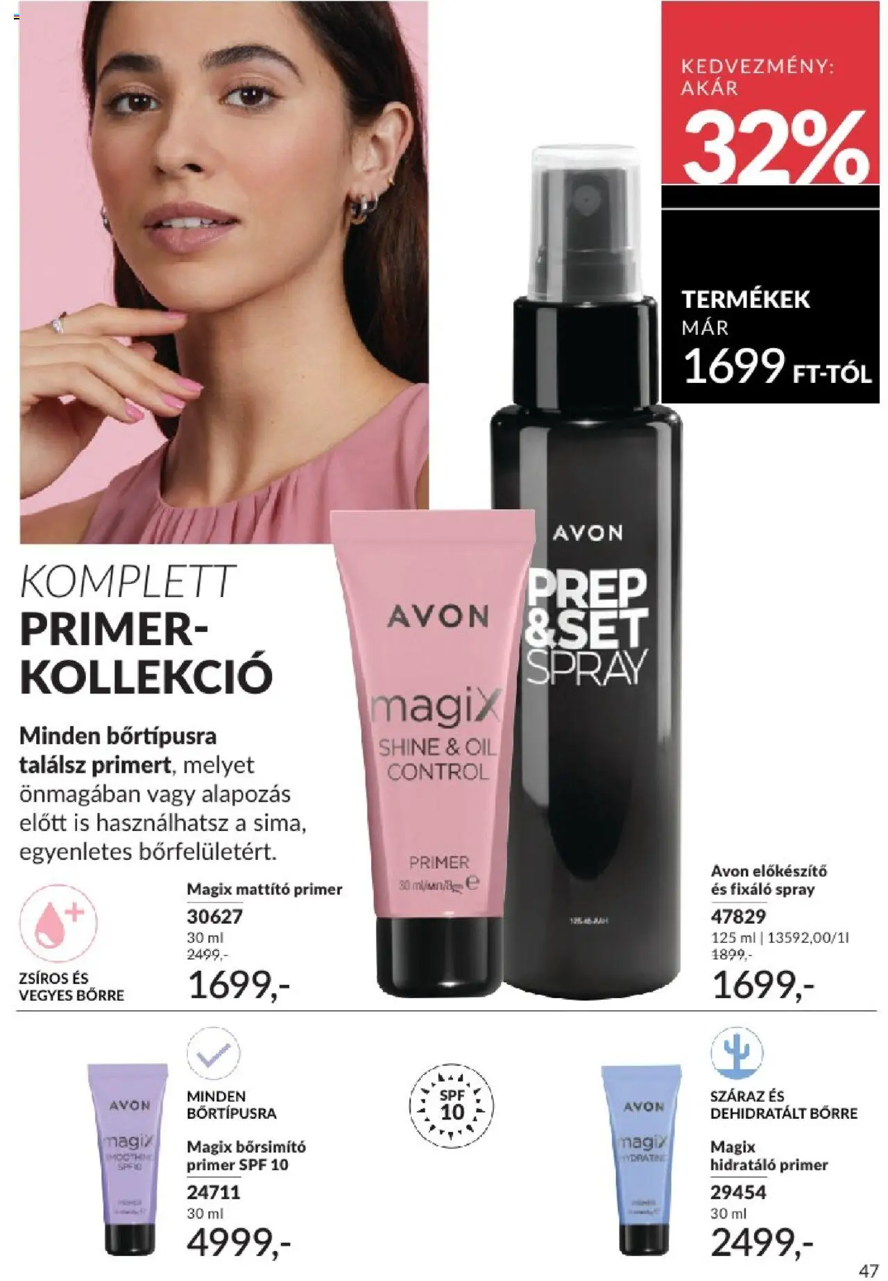 Avon akciós ujság - amely érvényes a következő dátumtól: 01.06.2025 | Oldal: 47