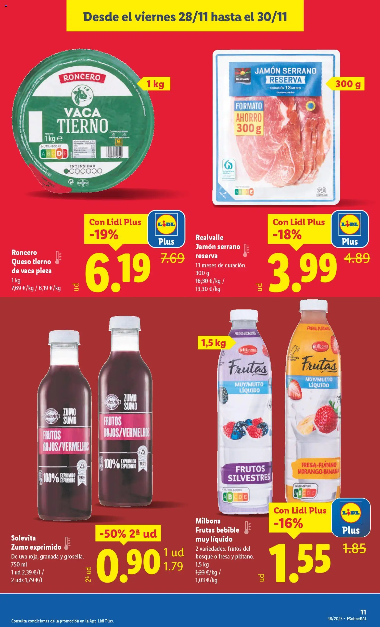 Lidl folleto │ válido desde el 24.11.2025 | Página: 21 | Productos: Jamón serrano, Queso, Jamón, Ροζ πιπέρι