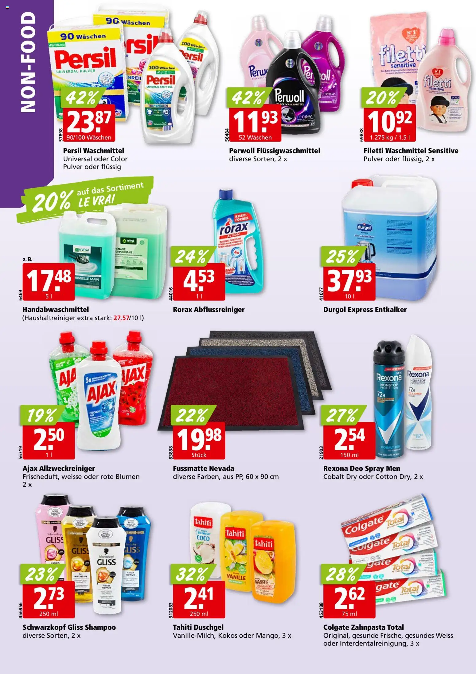 Aligro Aktionen – gültig ab 19.01.2026 | Seite: 30 | Produkte: Pulver, Zahnpasta, Waschmittel, Fußmatte