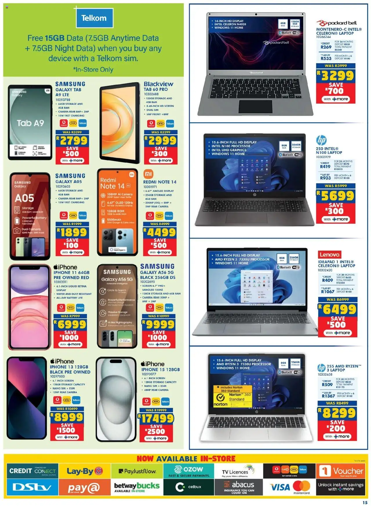 Russells Specials │ valid from 19.06.2025 | Page: 15 | Products: Sim, Cable, Battery, Light