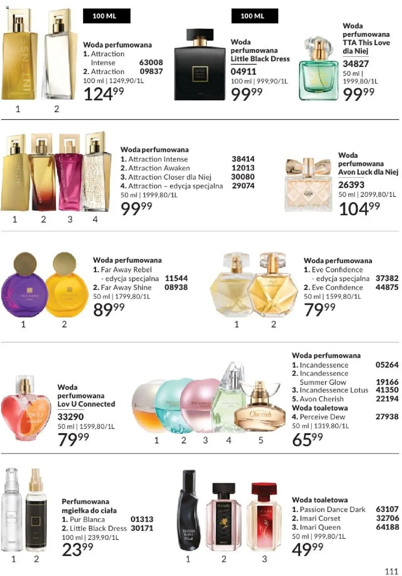 Avon Katalog 08 2025 od 01.08.2025 | Strona: 111 | Produkty: Woda toaletowa, Woda