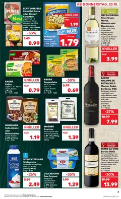 Kaufland prospekt Leipzig	 ab 23.10.2025 gültig | Seite: 3 | Produkte: Margarine, Käse, Weißwein, Knorr