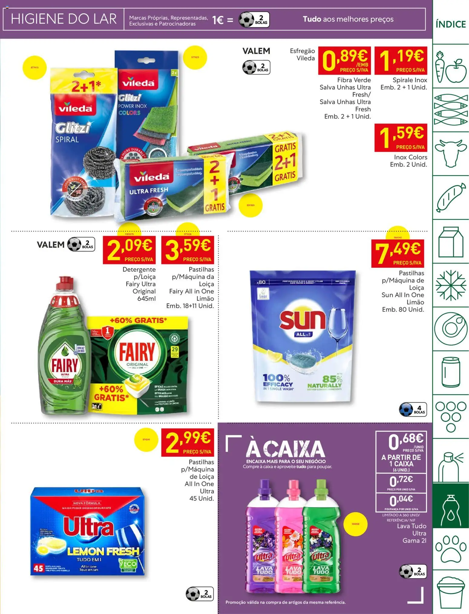 Recheio folheto │ válido de 07.04.2026 | Página: 47 | Produtos: Esfregão, Detergente, Caixa