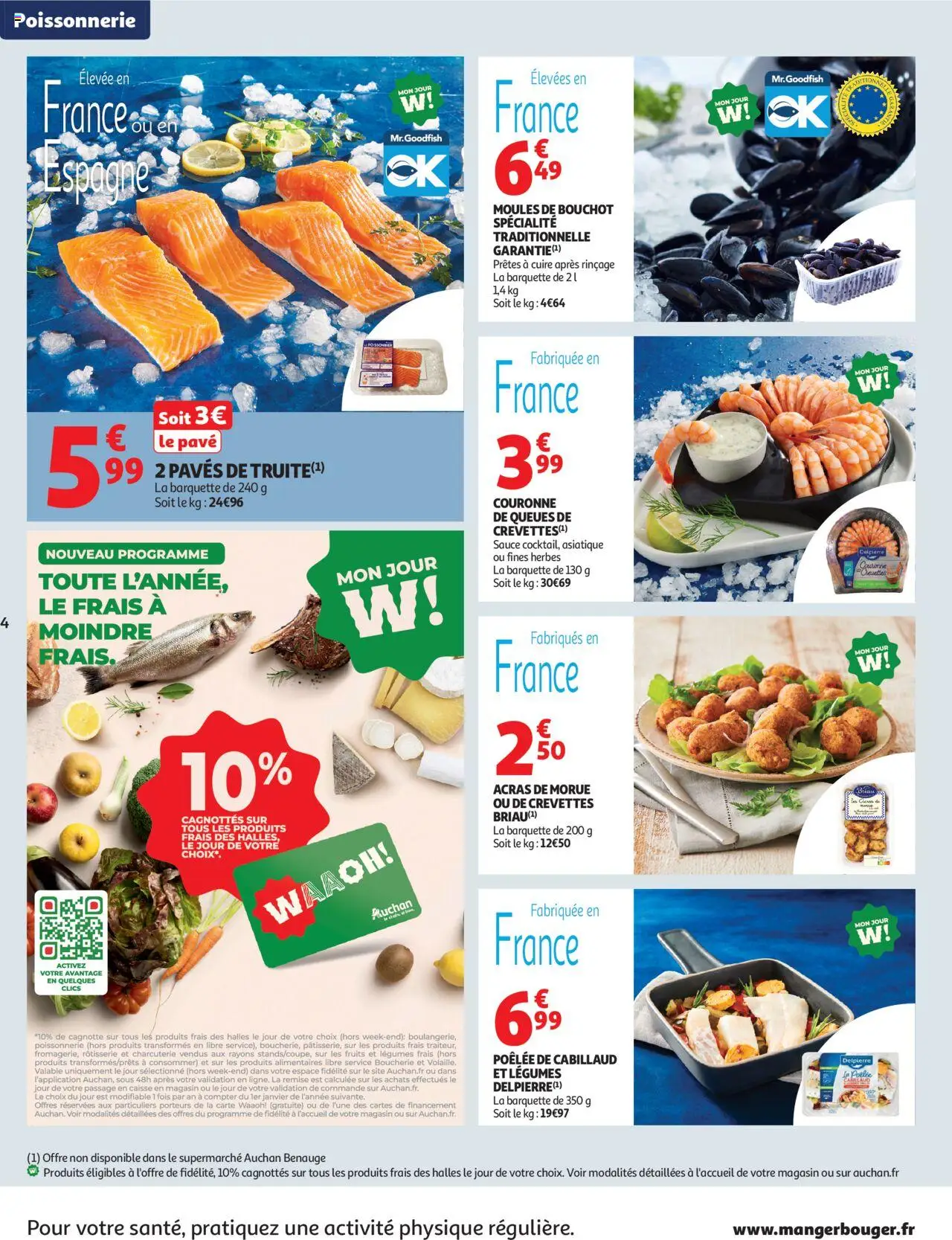  | Page: 4 | Produits: Poissonnerie, Crevettes, Morue, Moules de bouchot