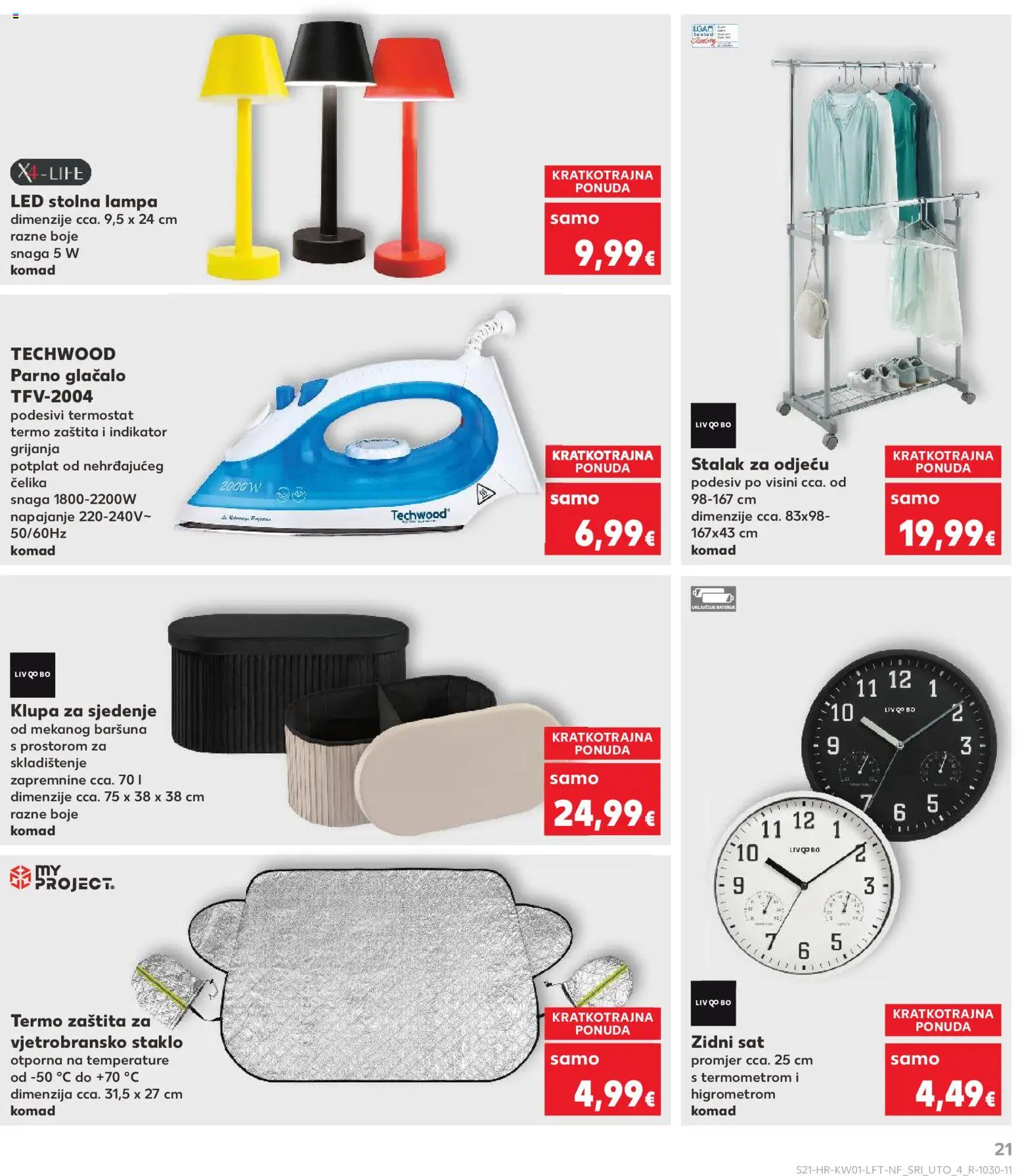 Kaufland HR akciós ujság - amely érvényes a következő dátumtól: 02.01.2026 | Oldal: 21 | Termékek: Lámpa