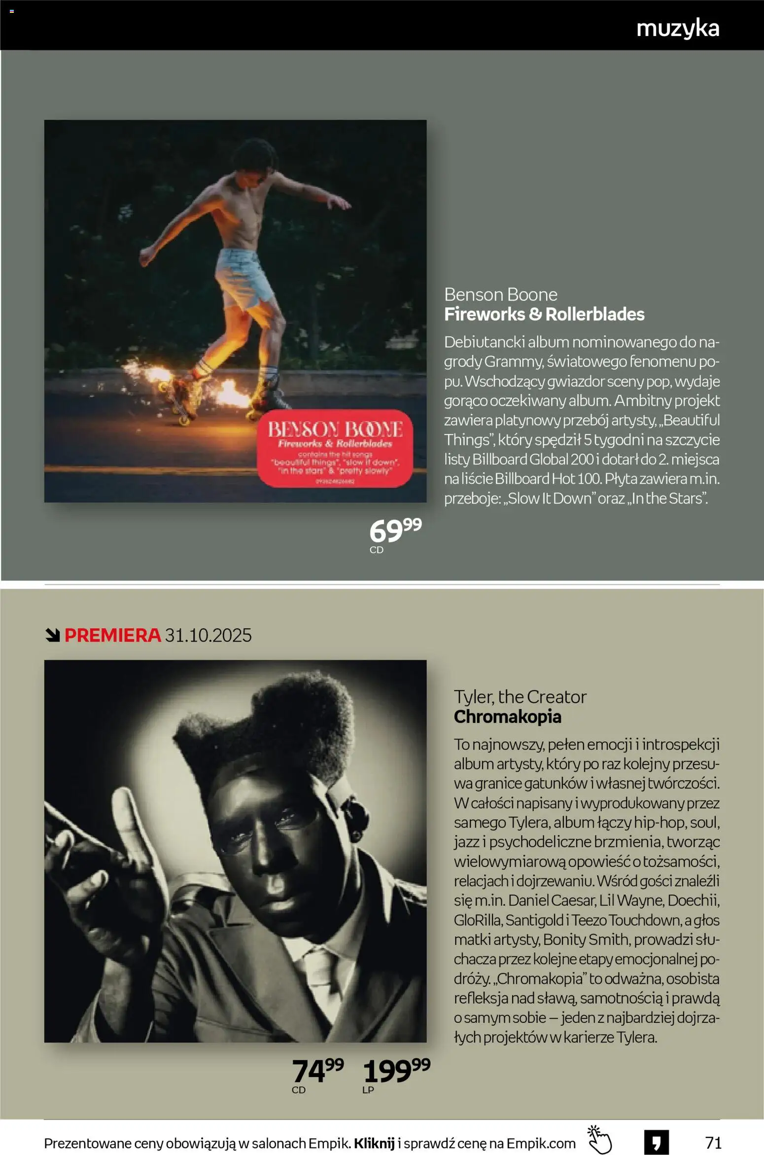 Empik promocje - Tom kultury Muzyka od 29.10.2025 | Strona: 4 | Produkty: Por