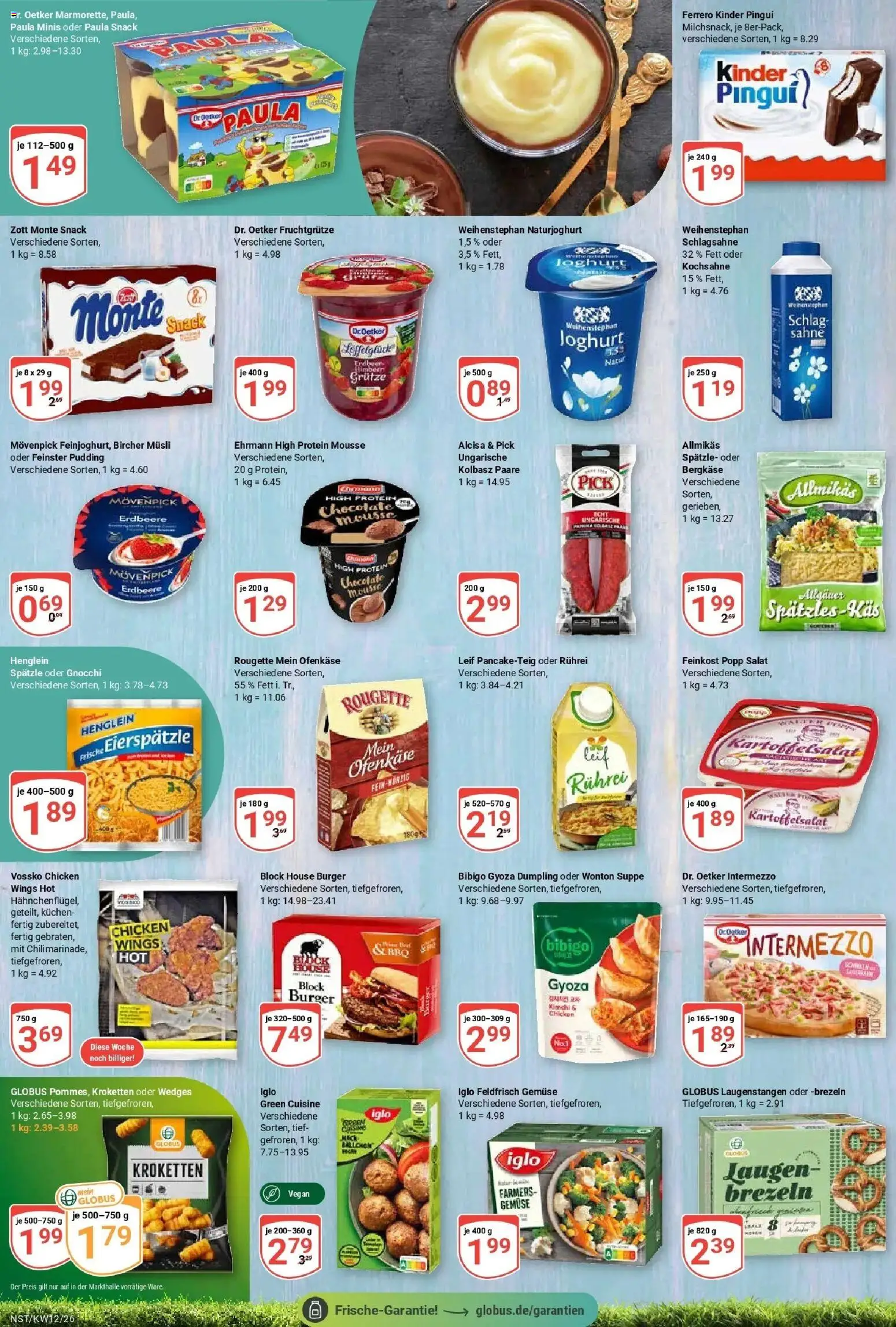 Globus prospekt Neustadt	 – gültig ab 15.03.2026 | Seite: 8 | Produkte: Musli, Schlagsahne, Gemüse, Kuchen