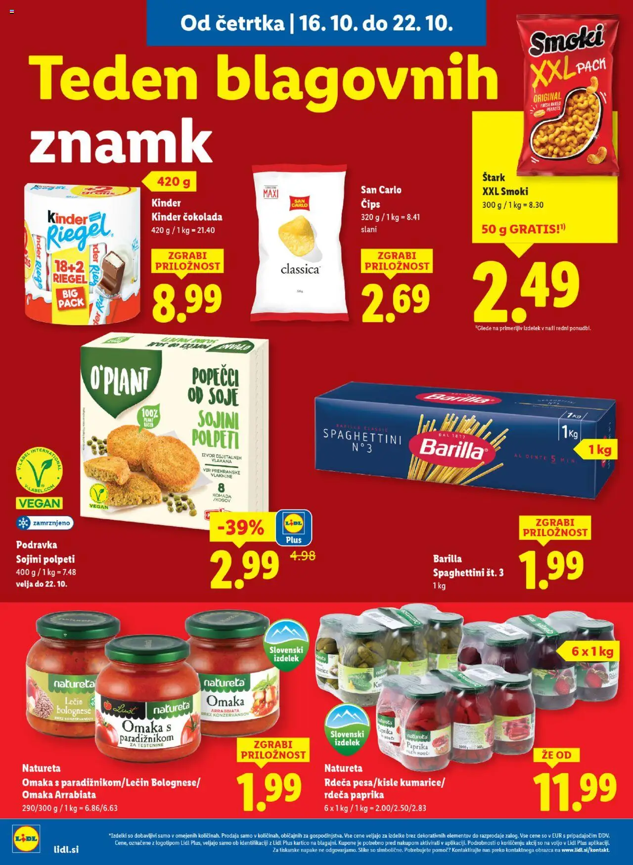 Novi Lidl katalog ponudbe – veljaven od 16.10.2025 | Stran: 8 | Izdelki: Paprika, Cokolada, Cips, Omaka