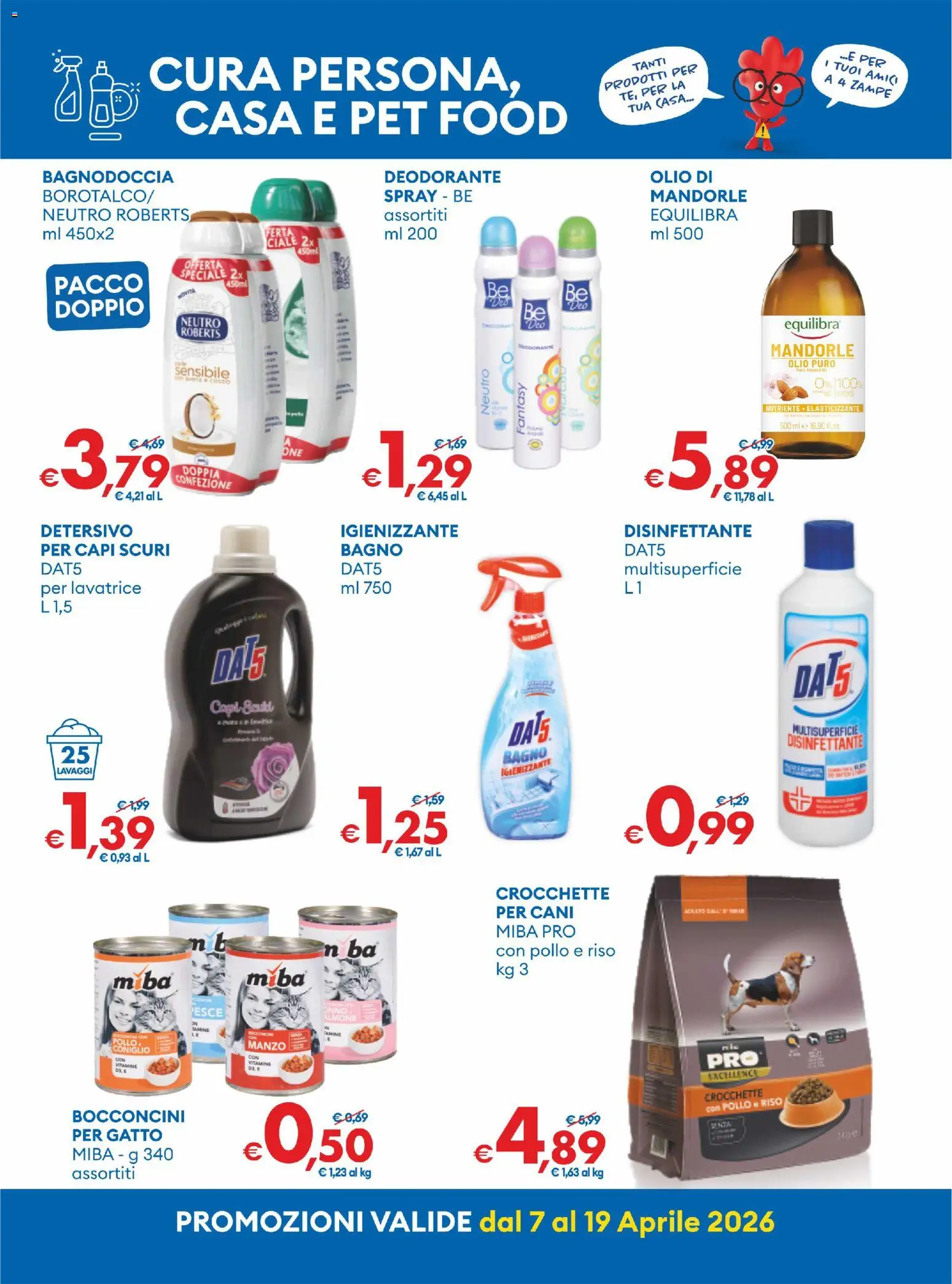 Volantino MD Discount del 07.04.2026 | Pagina: 19 | Prodotti: Deodorante, Riso, Manzo, Crocchette