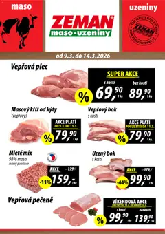 Náhled letáku Prodejny Zeman leták od 09.03.2026