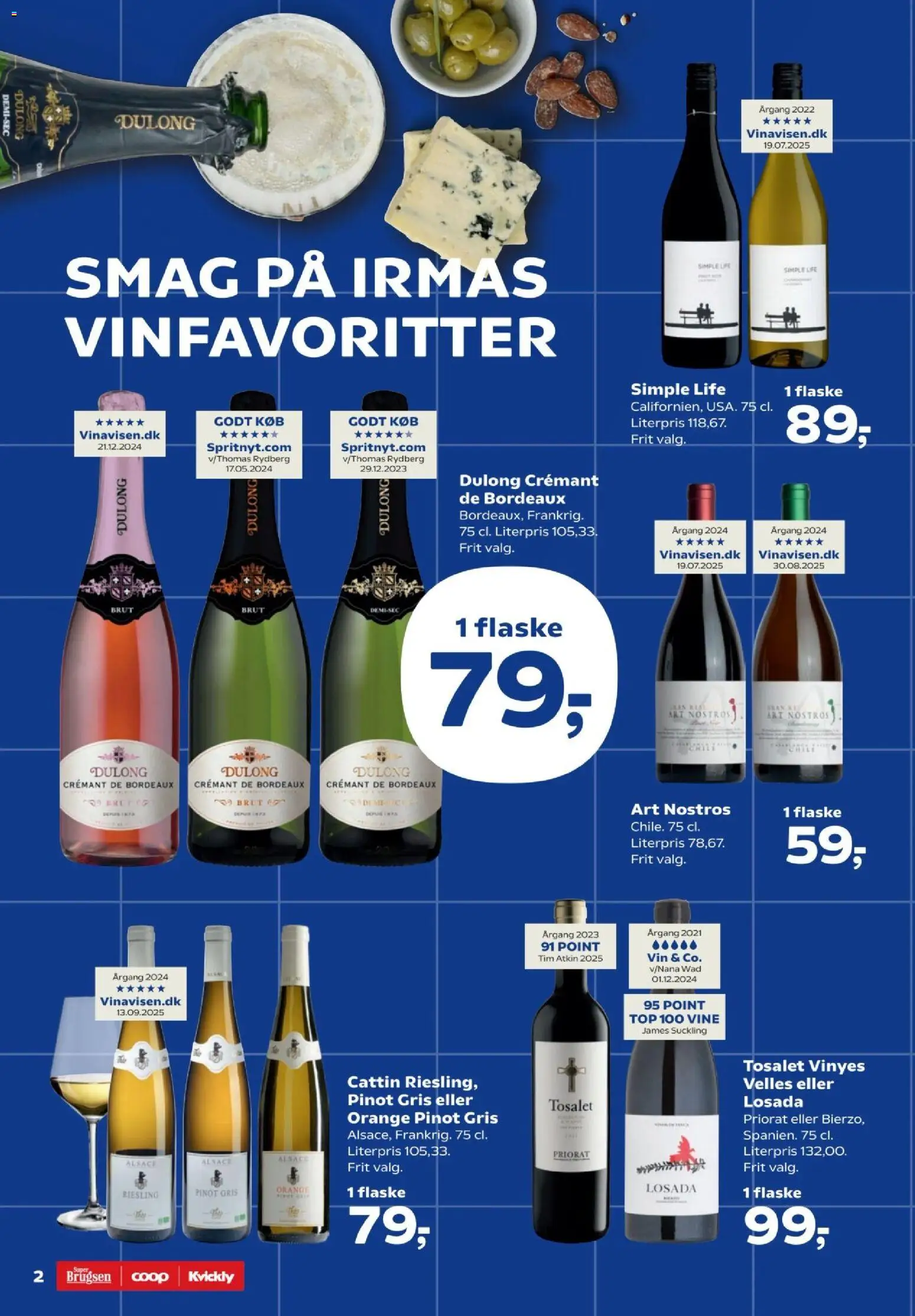 Super Brugsen tilbudsavis – gyldig fra 30.01.2026 | Side: 2 | Produkter: Vin