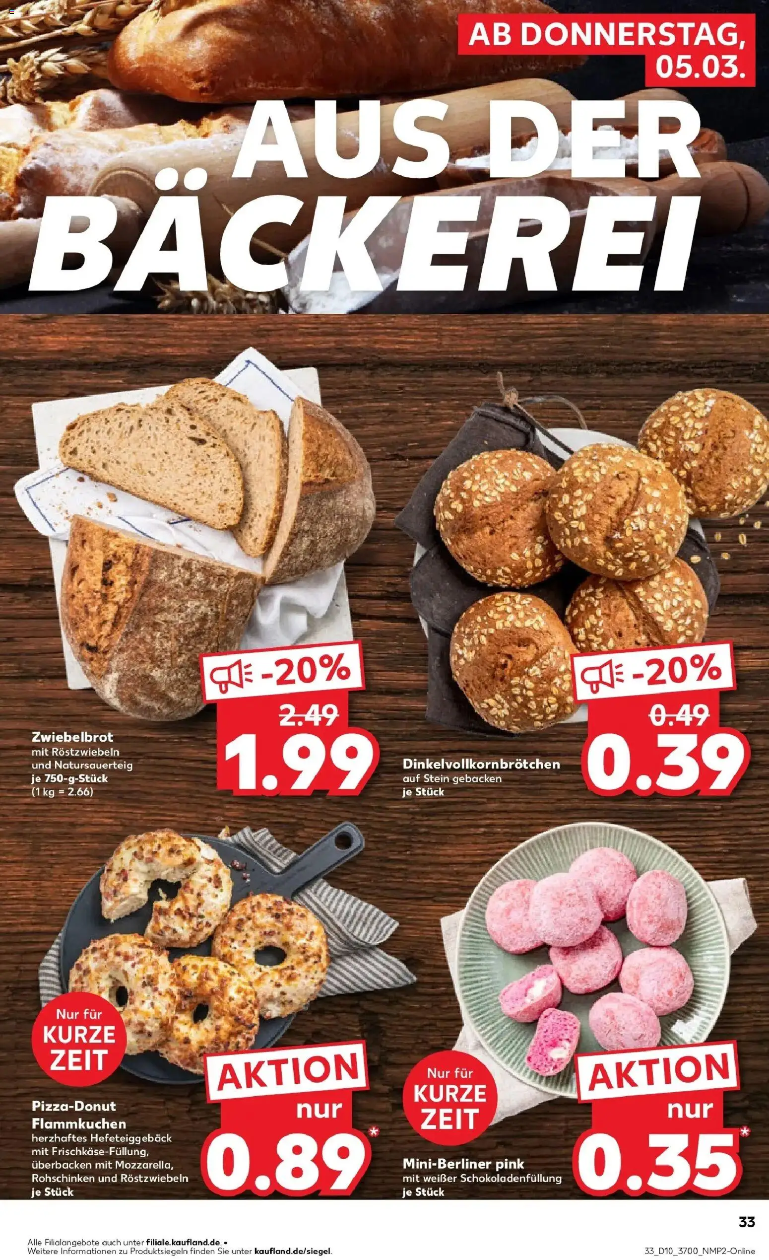 Kaufland Prospekt Potsdam	 – gültig ab 02.03.2026 | Seite: 45 | Produkte: Bäckerei