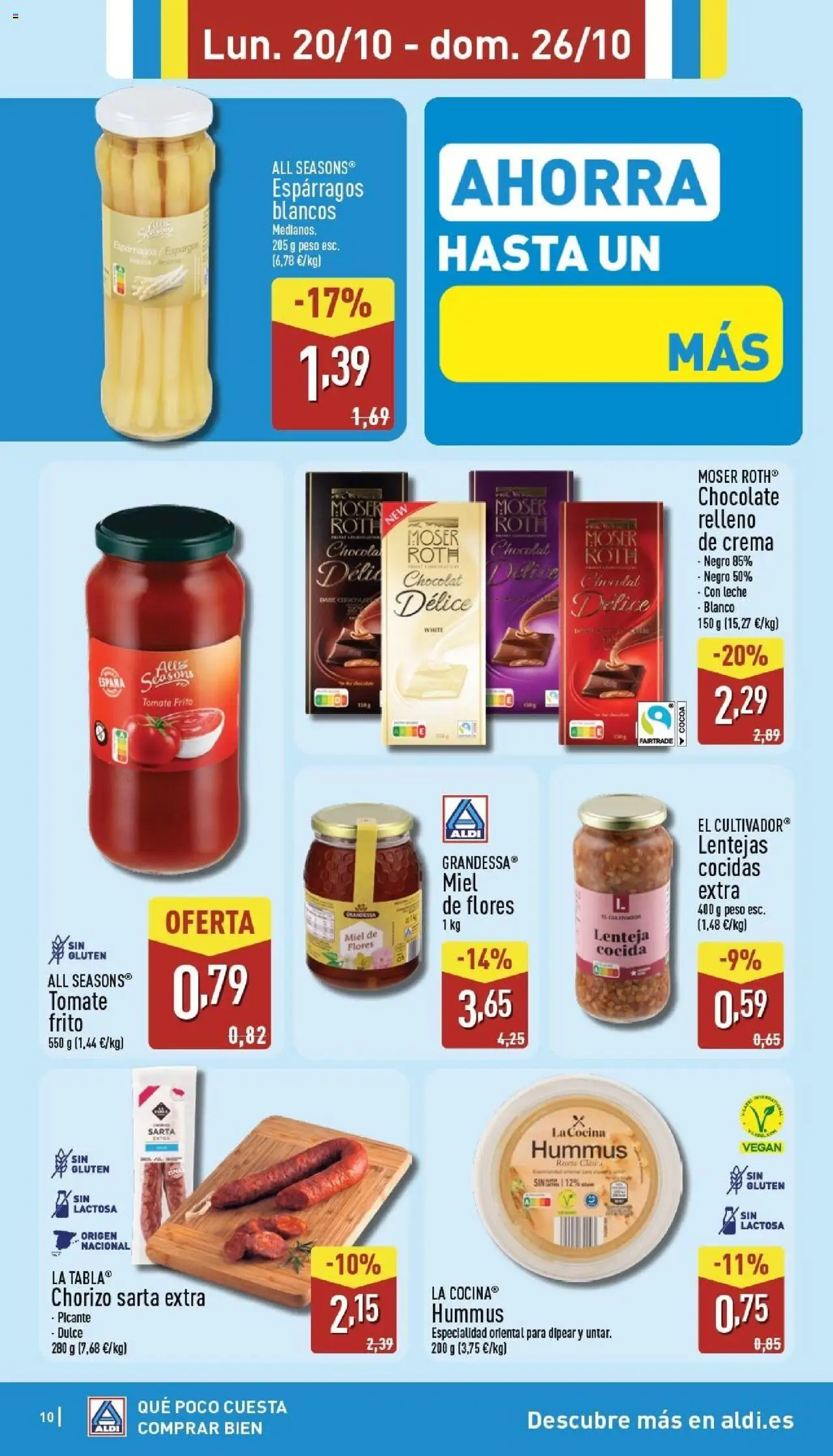 Aldi folleto Canarias │ válido desde el 20.10.2025 | Página: 10 | Productos: Leche, Νερό καρύδας, Crema, Cocina