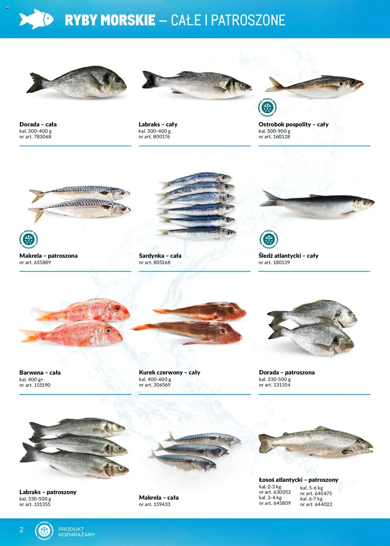 Makro Gazetka - Ryby i owoce morza od 01.05.2025 | Strona: 2 | Produkty: Makrela, Łosoś, Dorada, Ryby