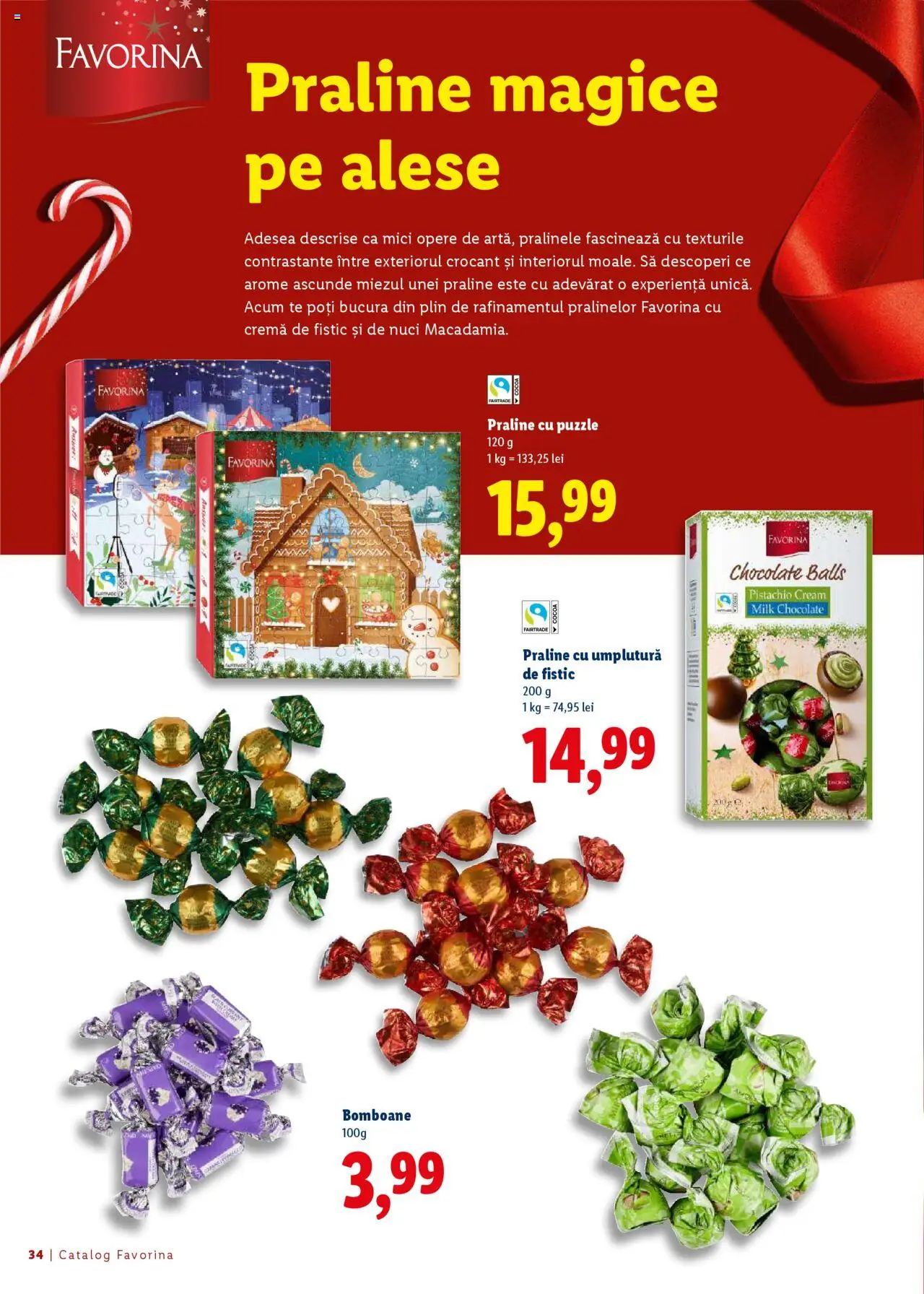 Noul catalog Lidl – valabil de la 16.10.2025 | Pagină: 34 | Produse: Cremă, Fistic, Bomboane, Nuci