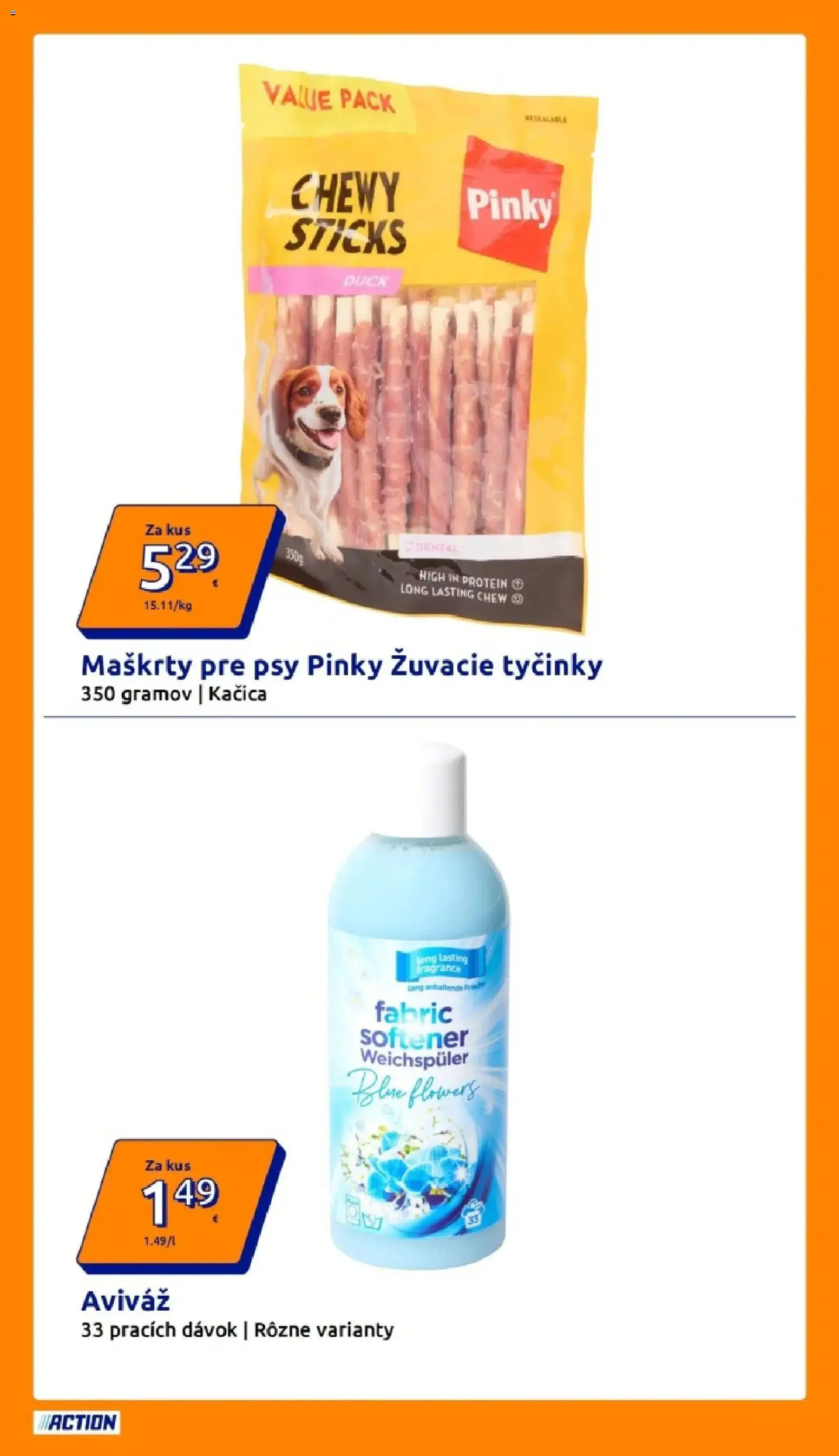 Nové Action akcie – leták je platný od 08.04.2026 | Strana: 24 | Produkty: Protein, Kačica, Aviváž