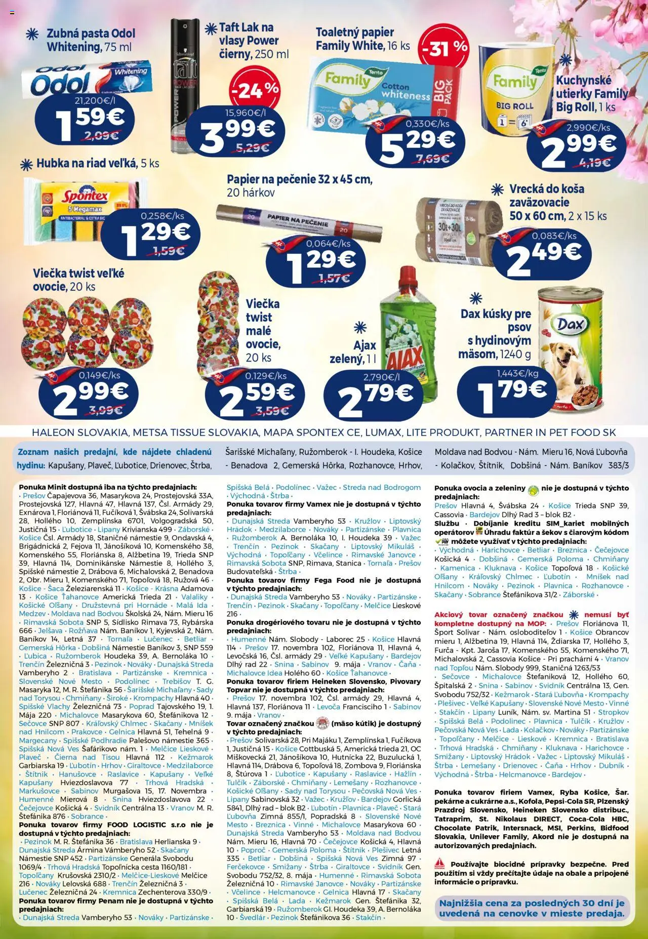 Milk Agro leták │ platný od 18.06.2025 | Strana: 11 | Produkty: Toaletný papier, Lak na vlasy, Zubná pasta, Ryba