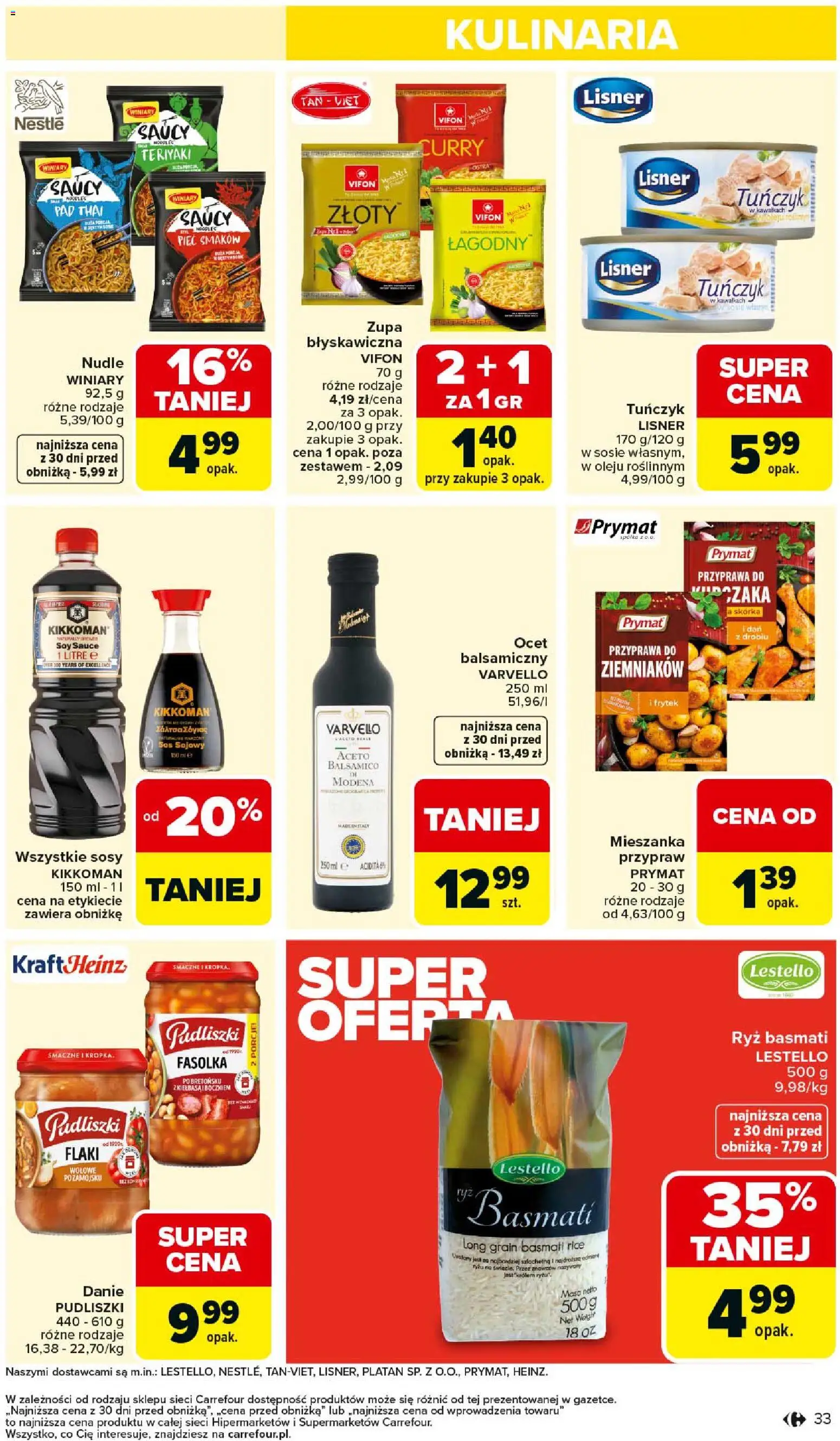 Carrefour Gazetka od 26.01.2026 | Strona: 35 | Produkty: Vifon, Tuńczyk, Zupa, Ryż