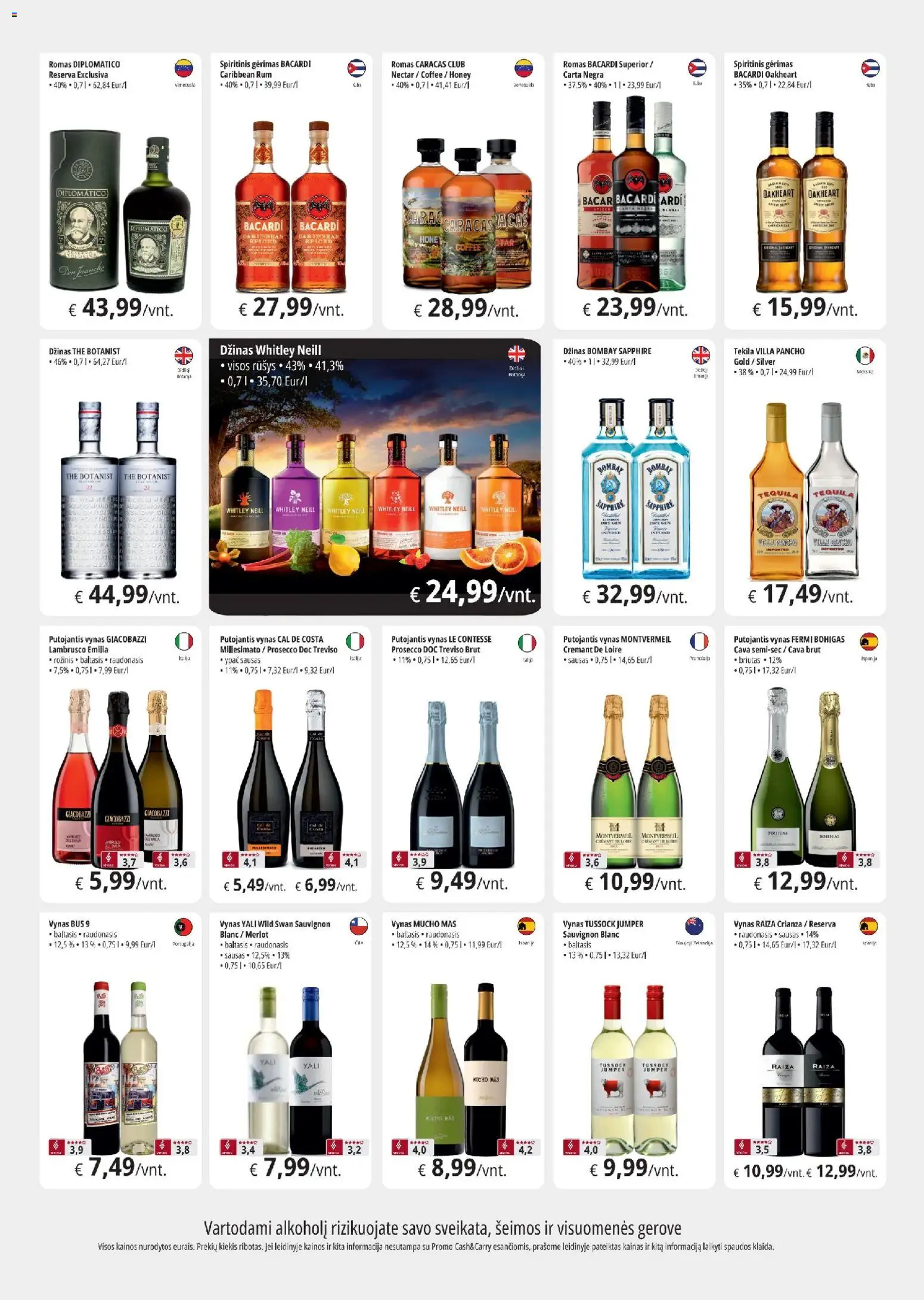 ePromo akcijos nuo 29.10.2025 | Puslapis: 2 | Prekių: Vynas, Džinas