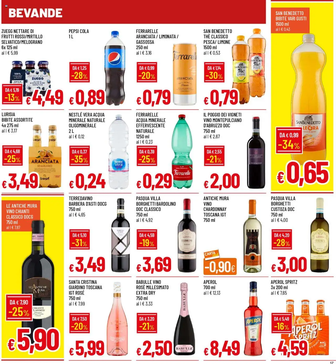 Volantino Galassia del 08.09.2025 | Pagina: 17 | Prodotti: Limonata, Pesca, Aperol, Pepsi
